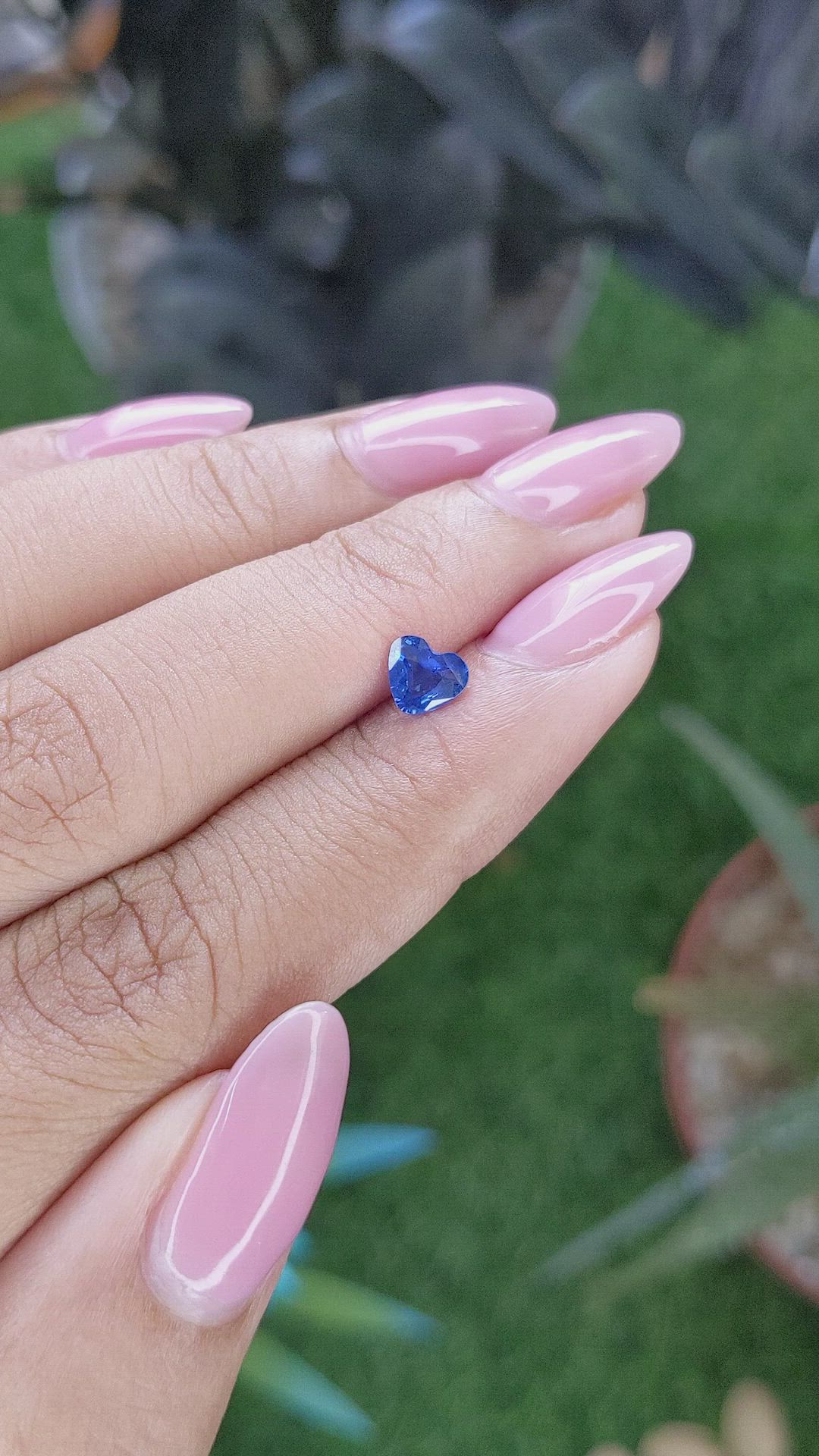 0.53 Ct. Blue Sapphire from Tanzania Size Video