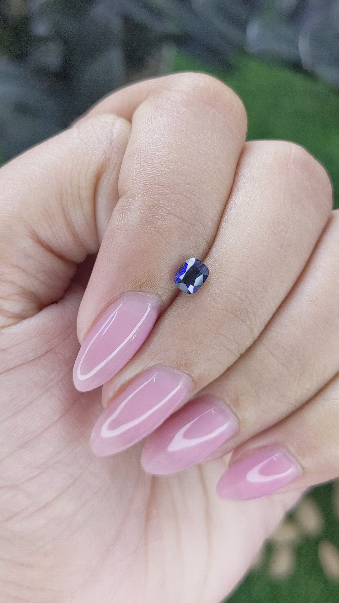 0.56 Ct. Blue Sapphire from Tanzania Size Video