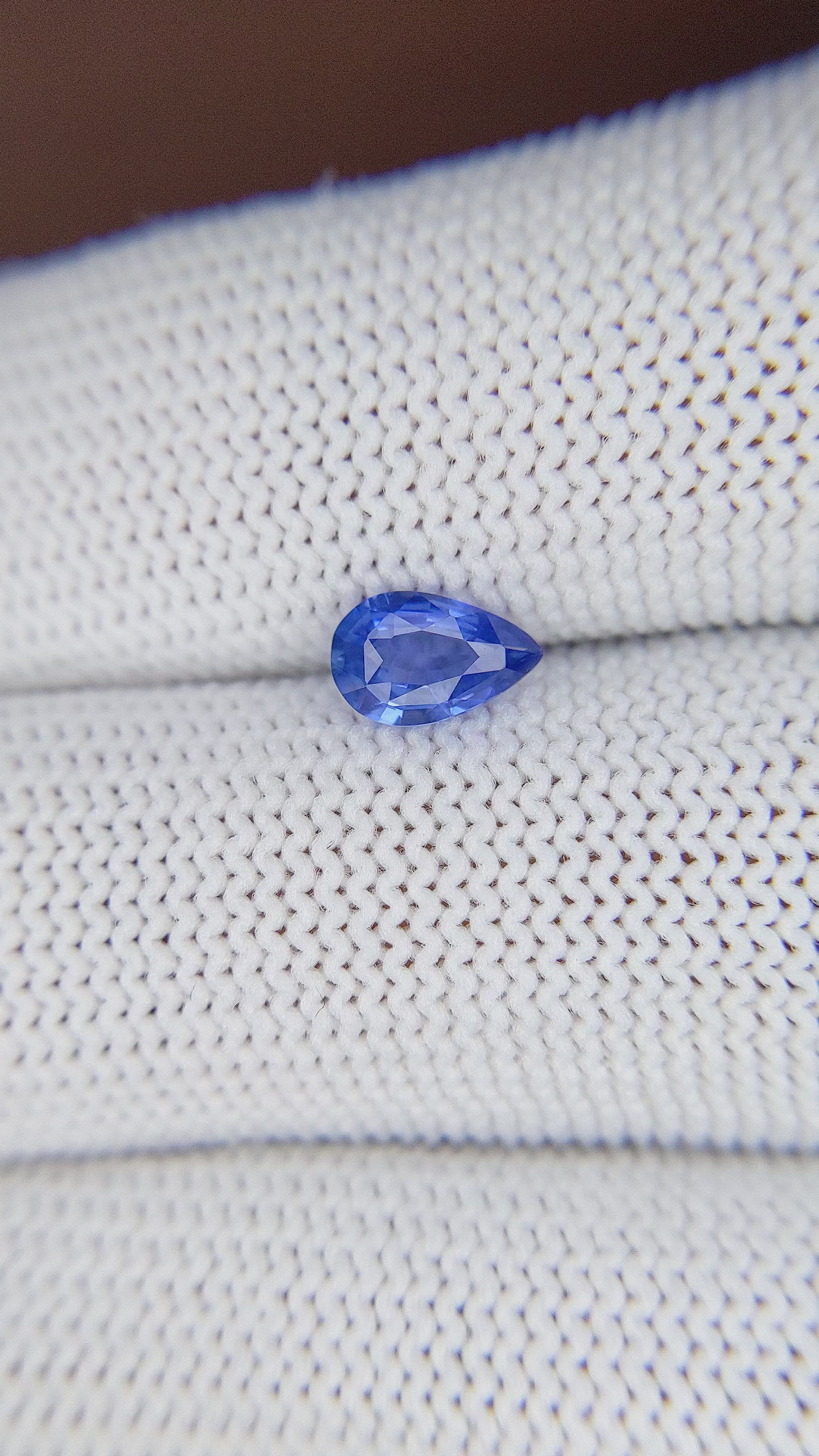 0.64 Ct. Blue Sapphire from Tanzania Size Video