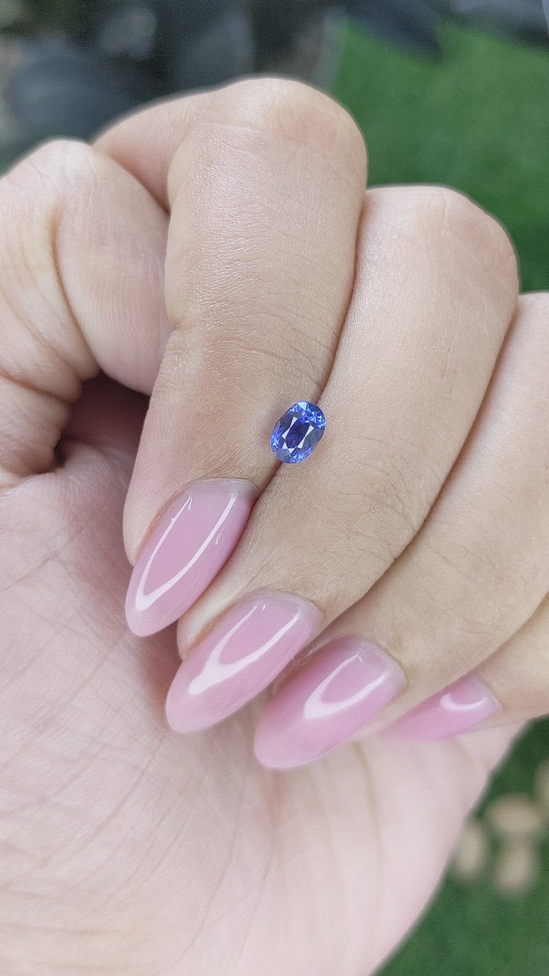 0.67 Ct. Blue Sapphire from Tanzania Size Video