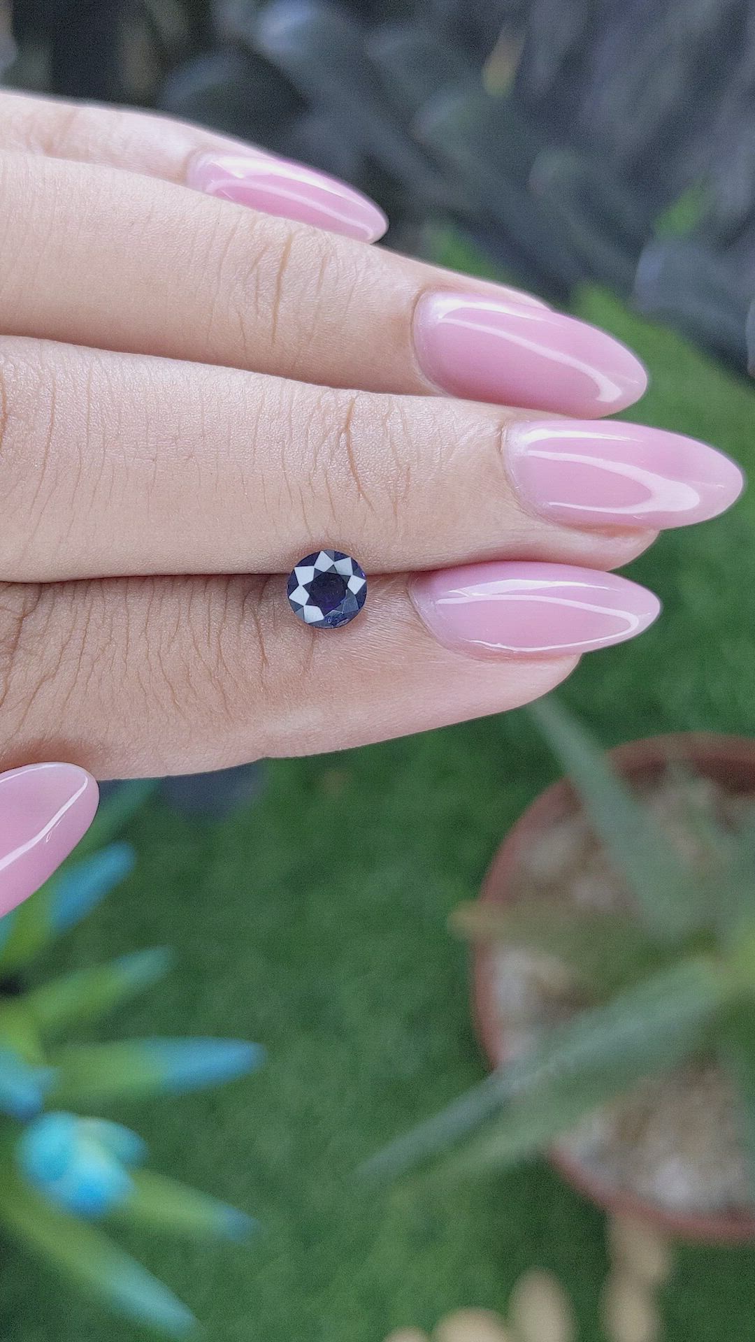 0.78 Ct. Blue Sapphire from Tanzania Size Video
