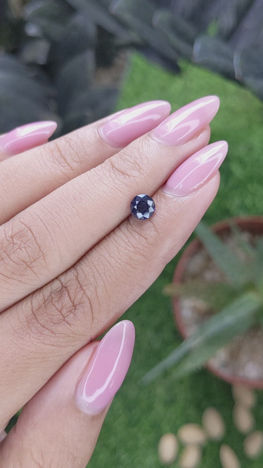 0.78 Ct. Blue Sapphire from Tanzania Size Video