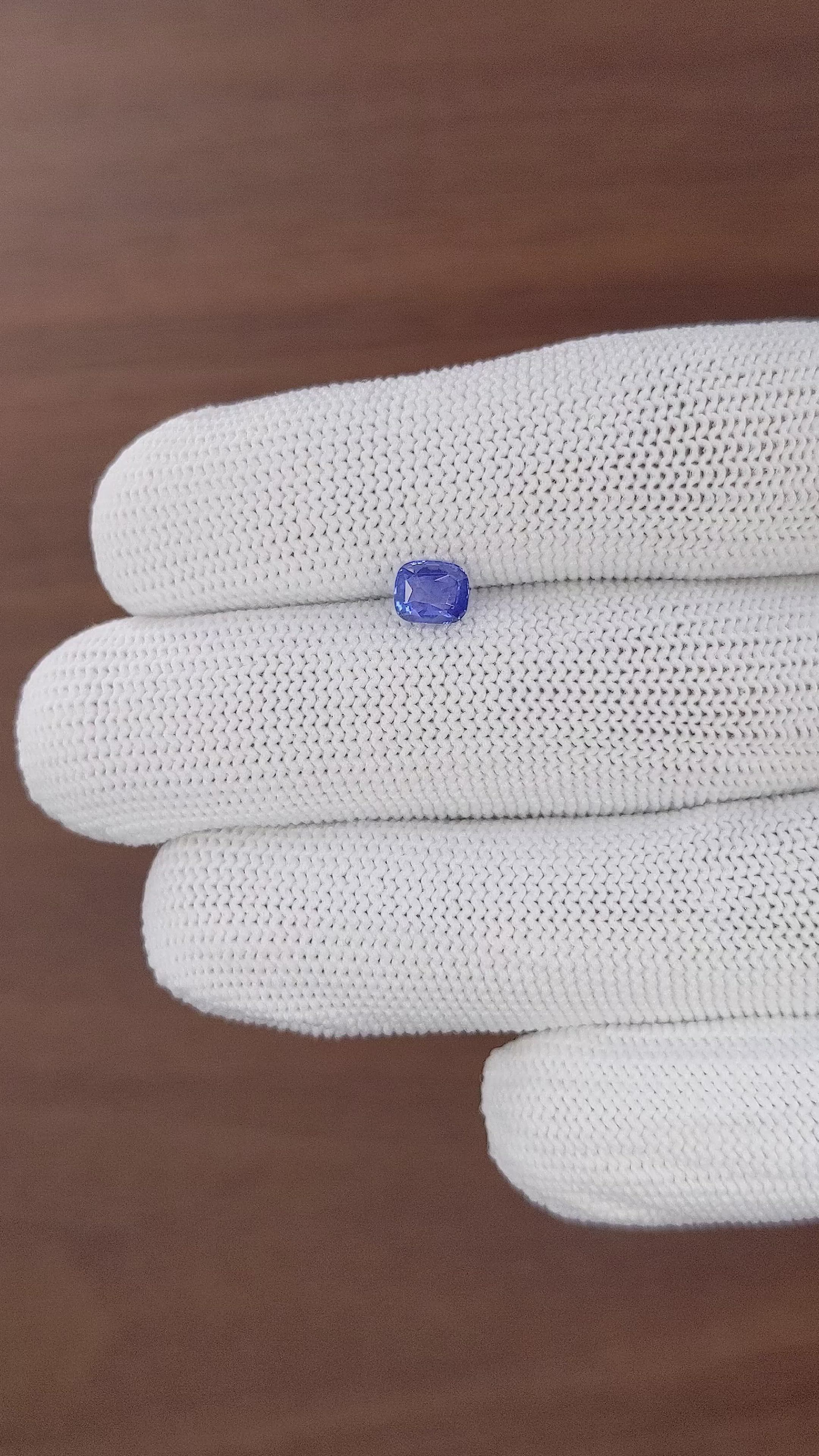 0.78 Ct. Blue Sapphire from Tanzania Size Video