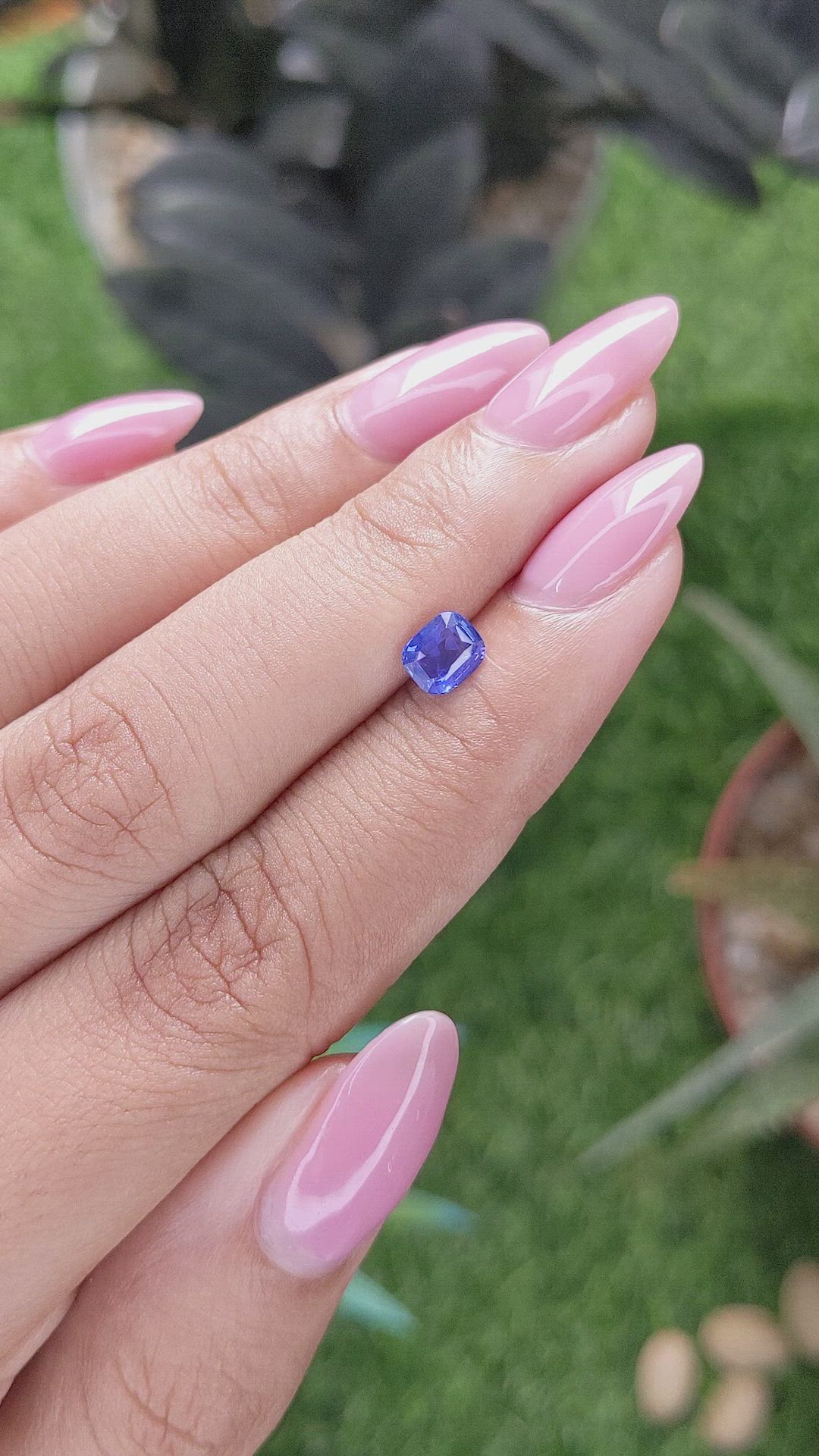 0.78 Ct. Blue Sapphire from Tanzania Size Video