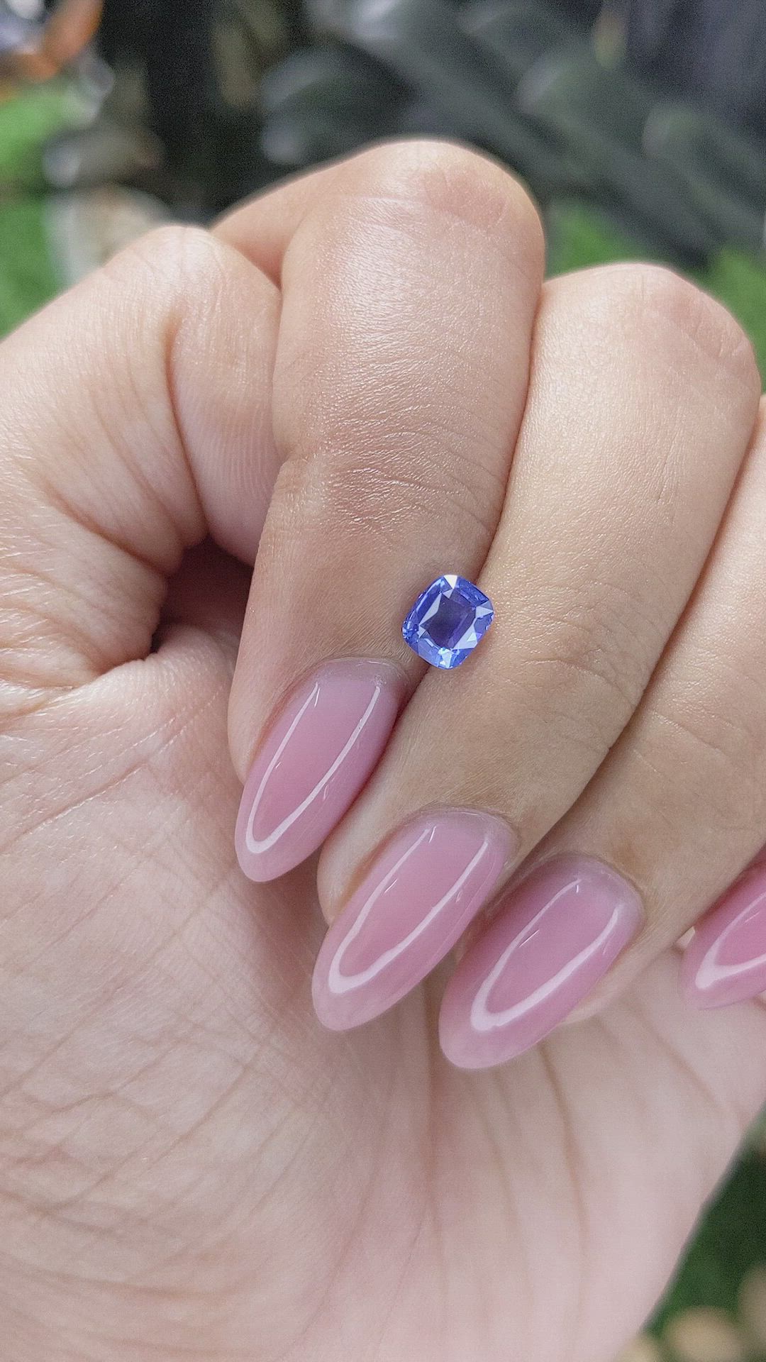 0.78 Ct. Blue Sapphire from Tanzania Size Video