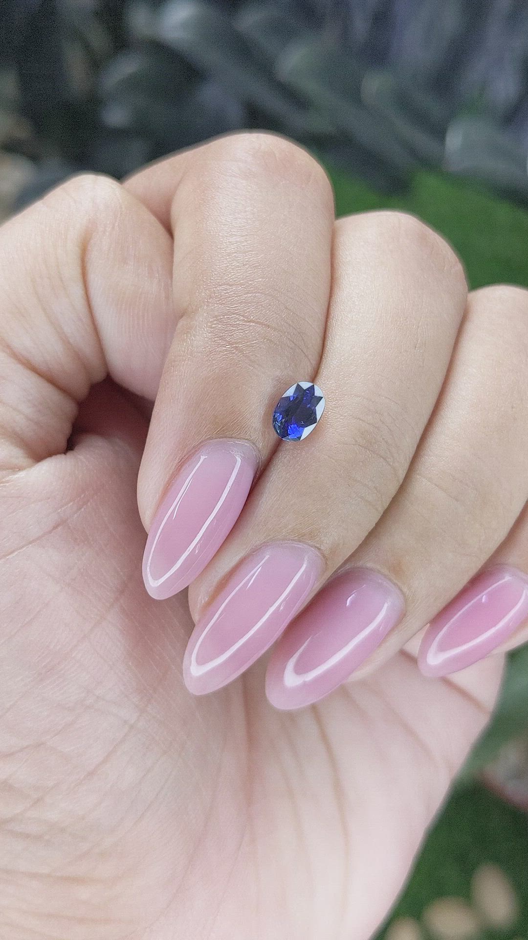 0.80 Ct. Blue Sapphire from Tanzania Size Video