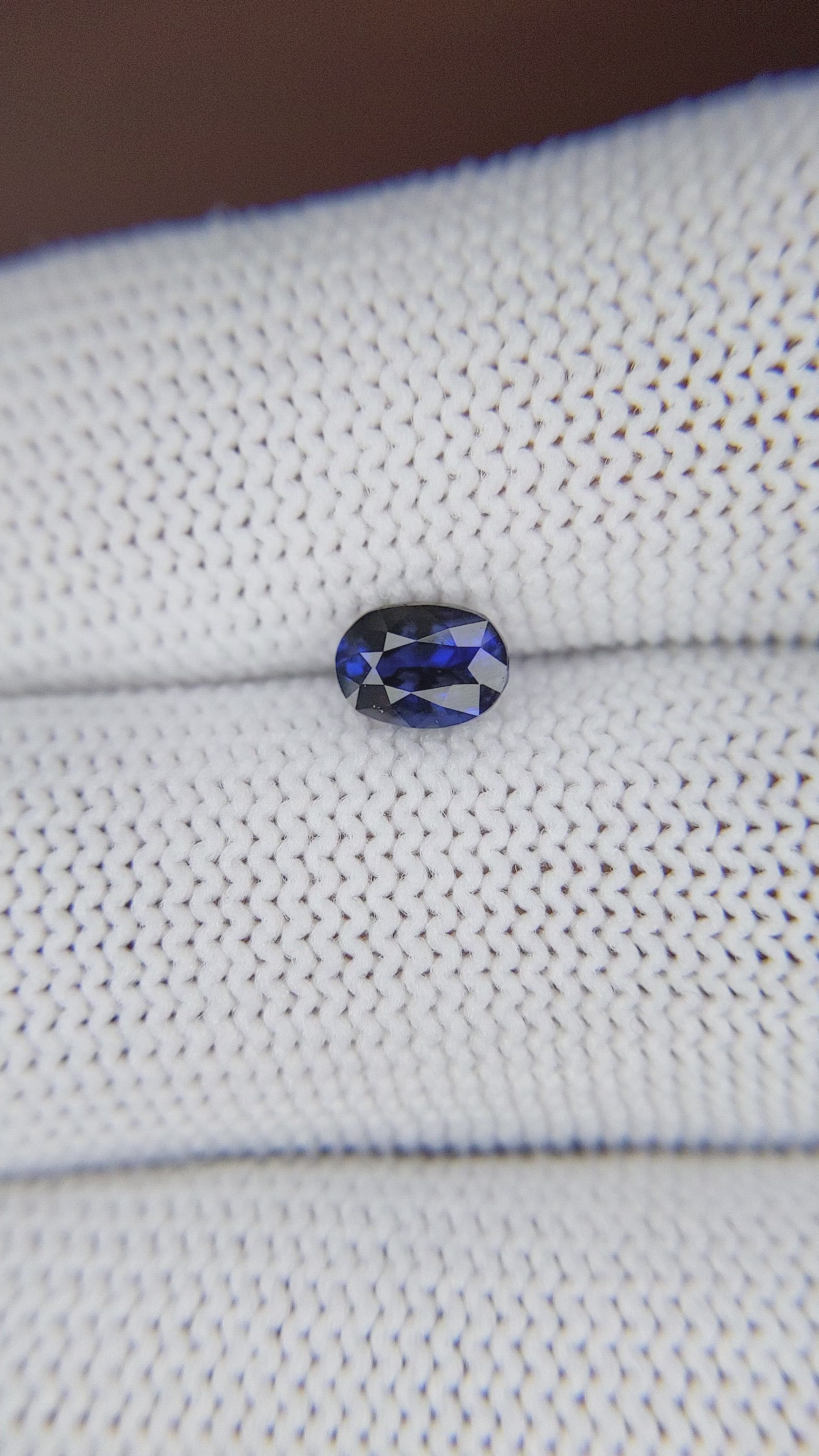 0.80 Ct. Blue Sapphire from Tanzania Size Video