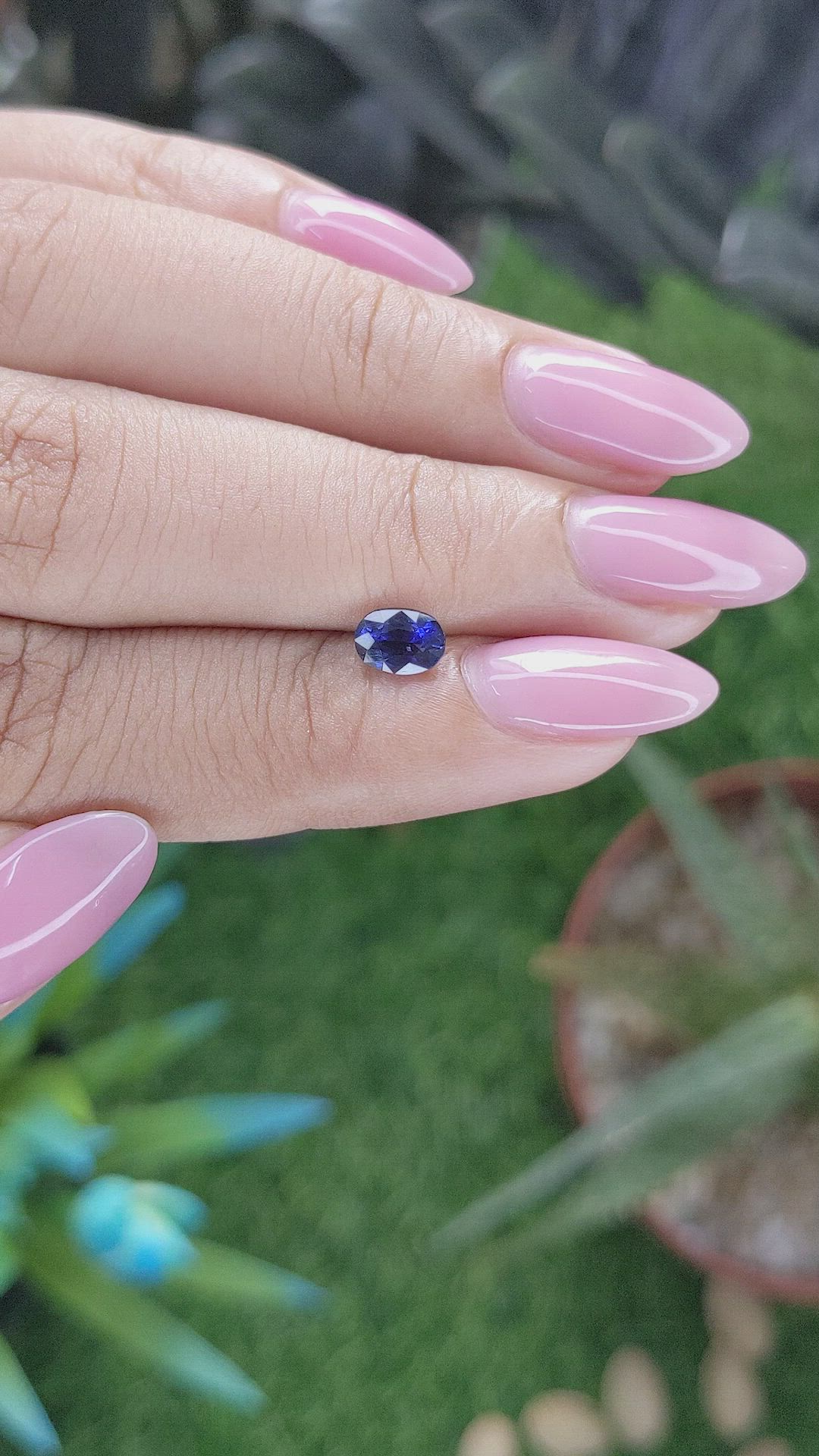 0.80 Ct. Blue Sapphire from Tanzania Size Video
