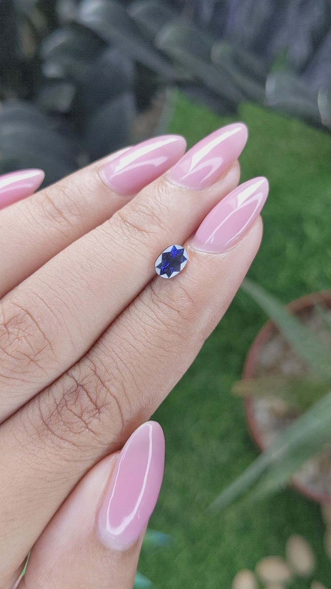 0.80 Ct. Blue Sapphire from Tanzania Size Video