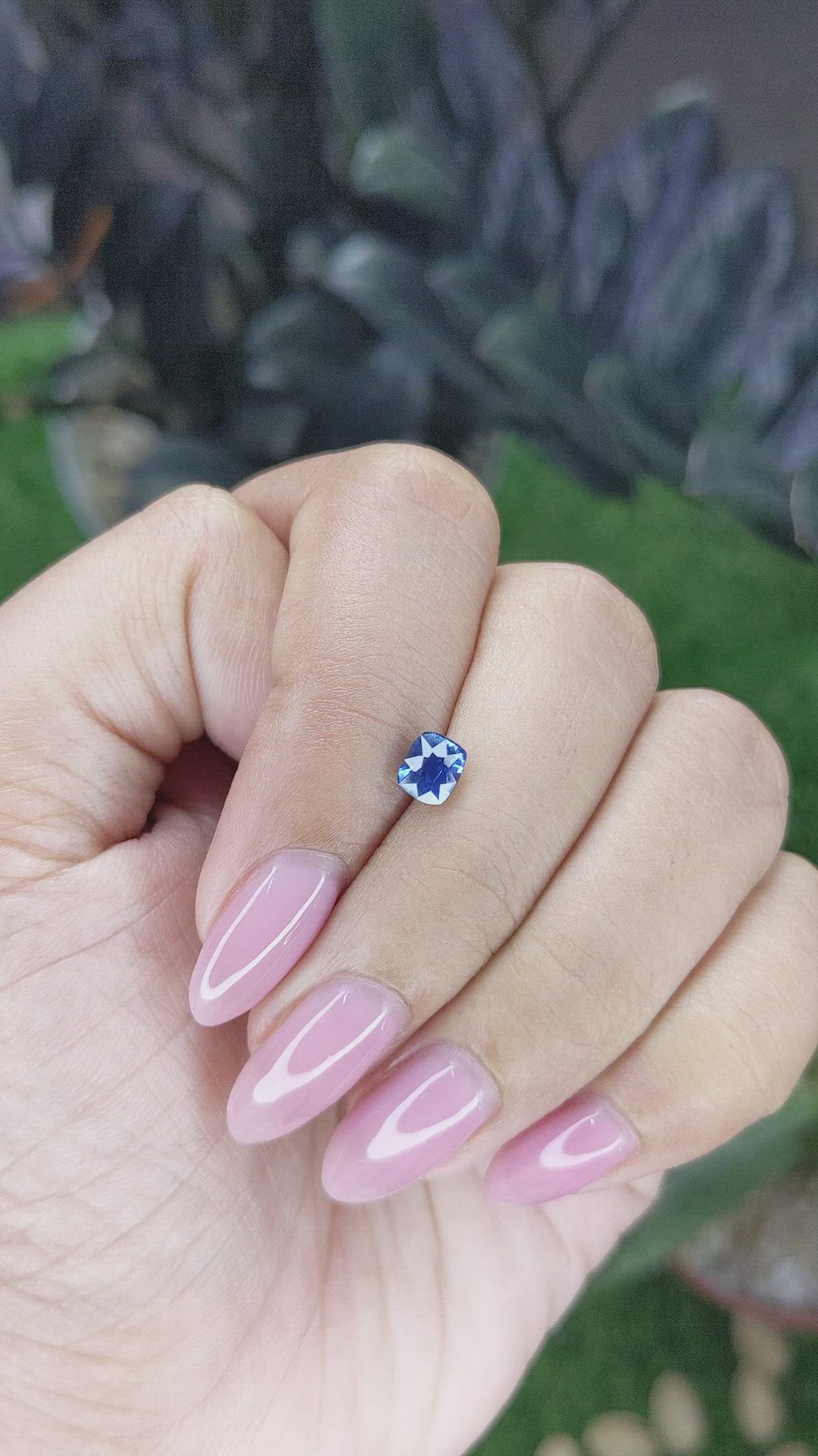 0.81 Ct. Blue Sapphire from Tanzania Size Video