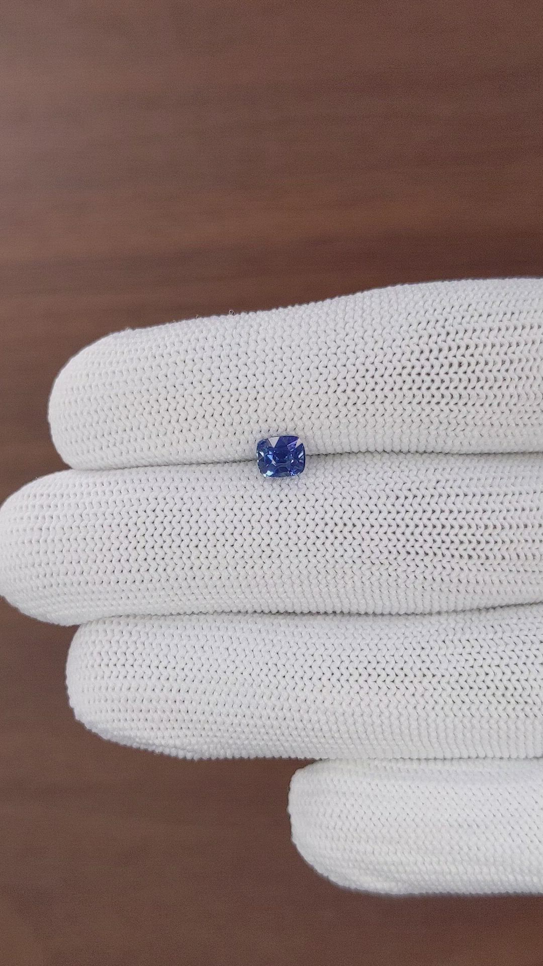 0.81 Ct. Blue Sapphire from Tanzania Size Video