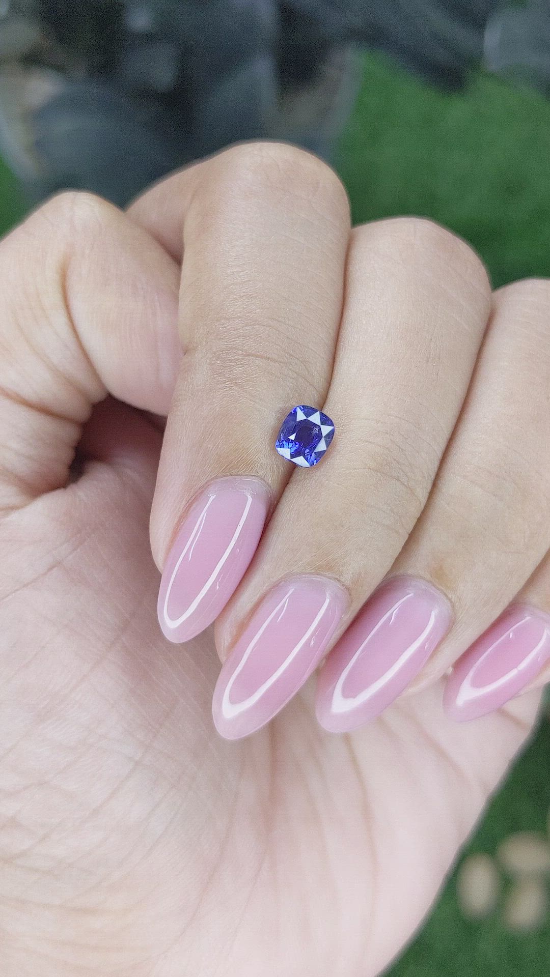0.82 Ct. Blue Sapphire from Tanzania Size Video