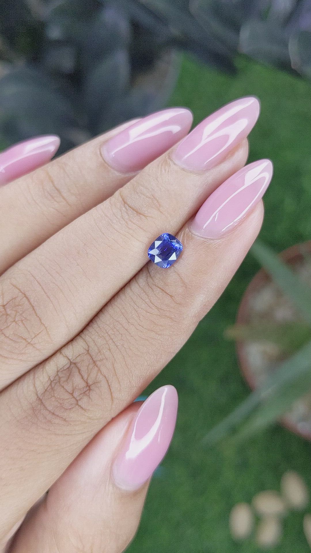 0.82 Ct. Blue Sapphire from Tanzania Size Video
