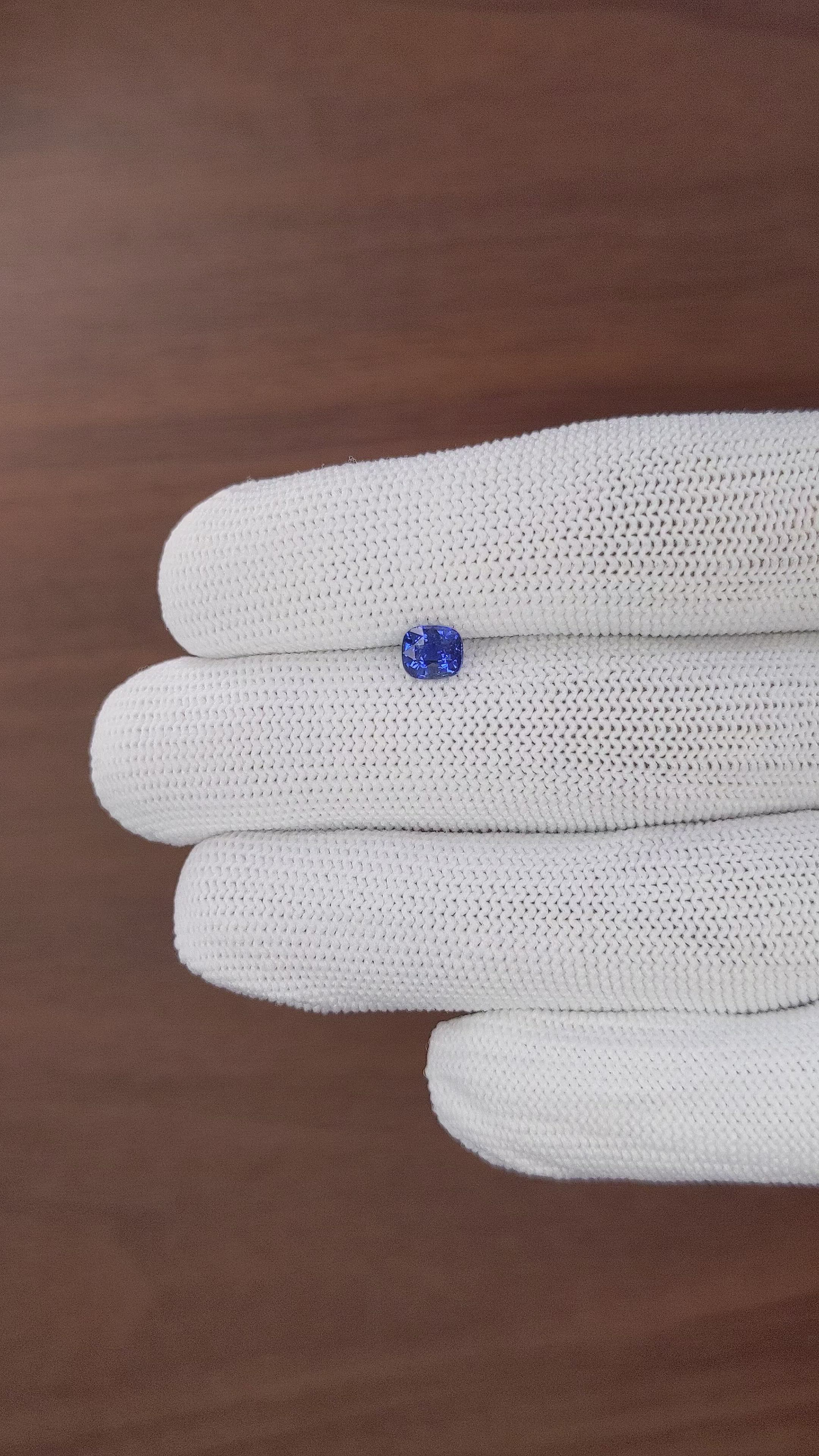 0.82 Ct. Blue Sapphire from Tanzania Size Video