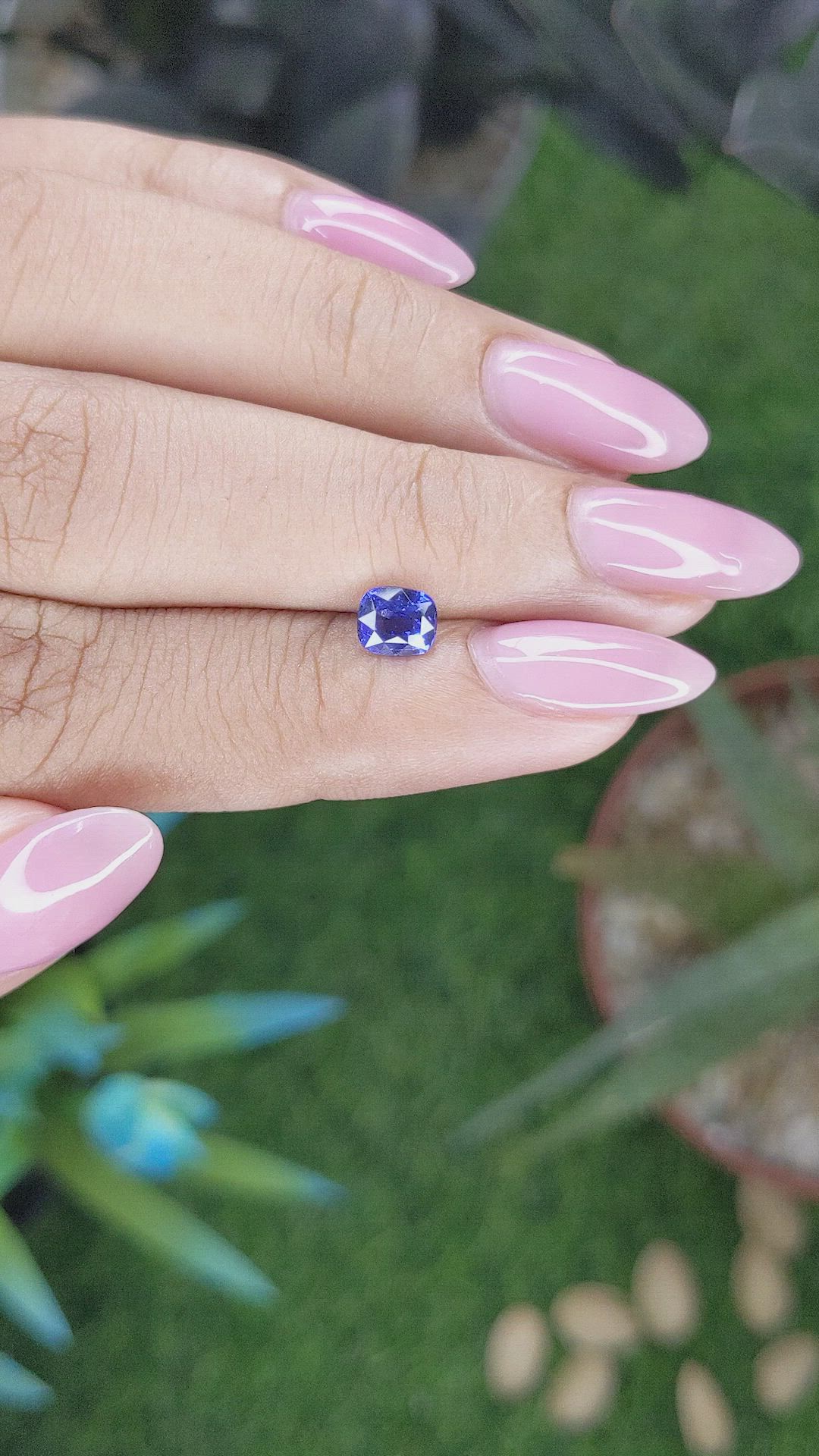 0.82 Ct. Blue Sapphire from Tanzania Size Video