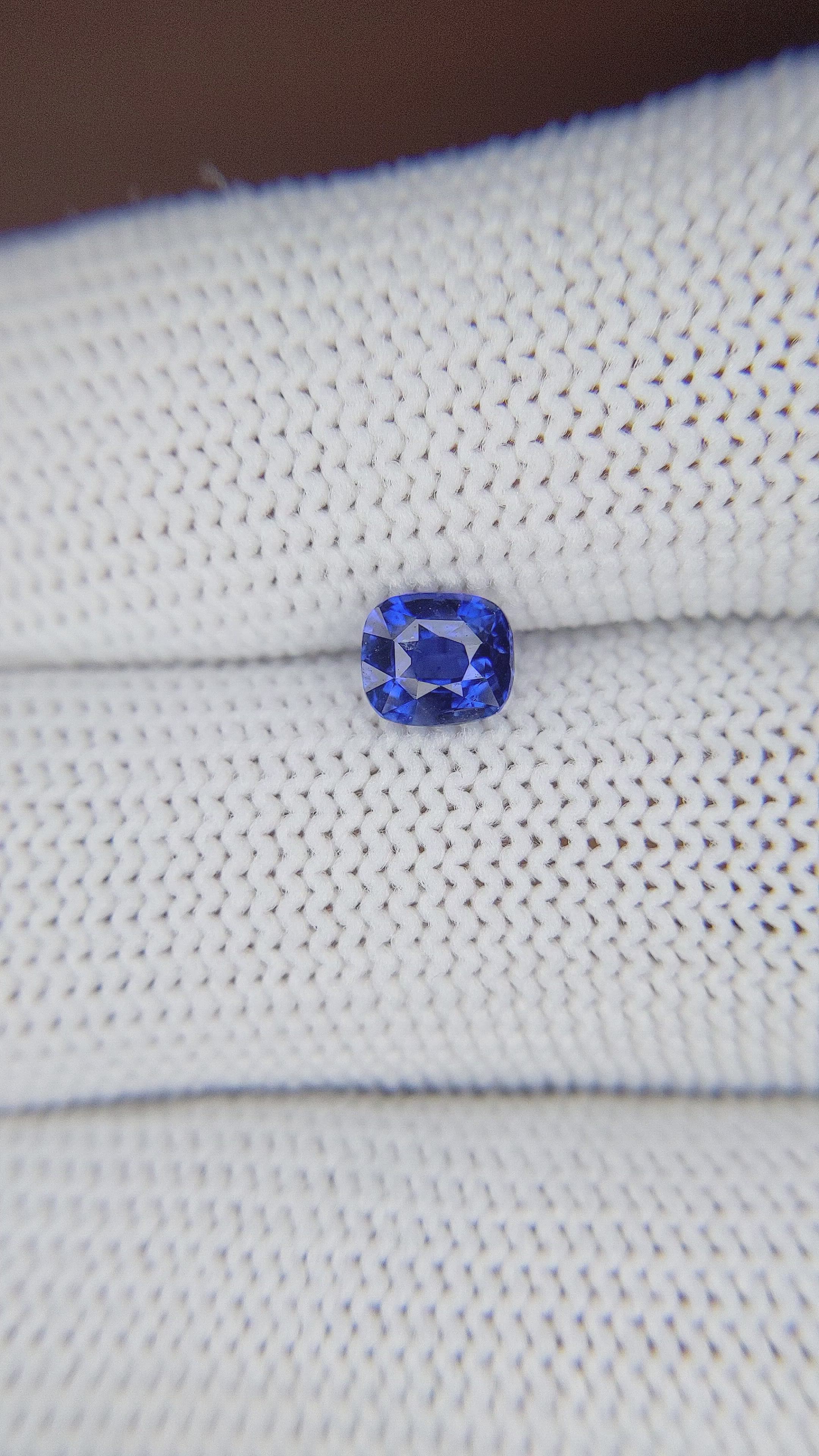0.82 Ct. Blue Sapphire from Tanzania Size Video