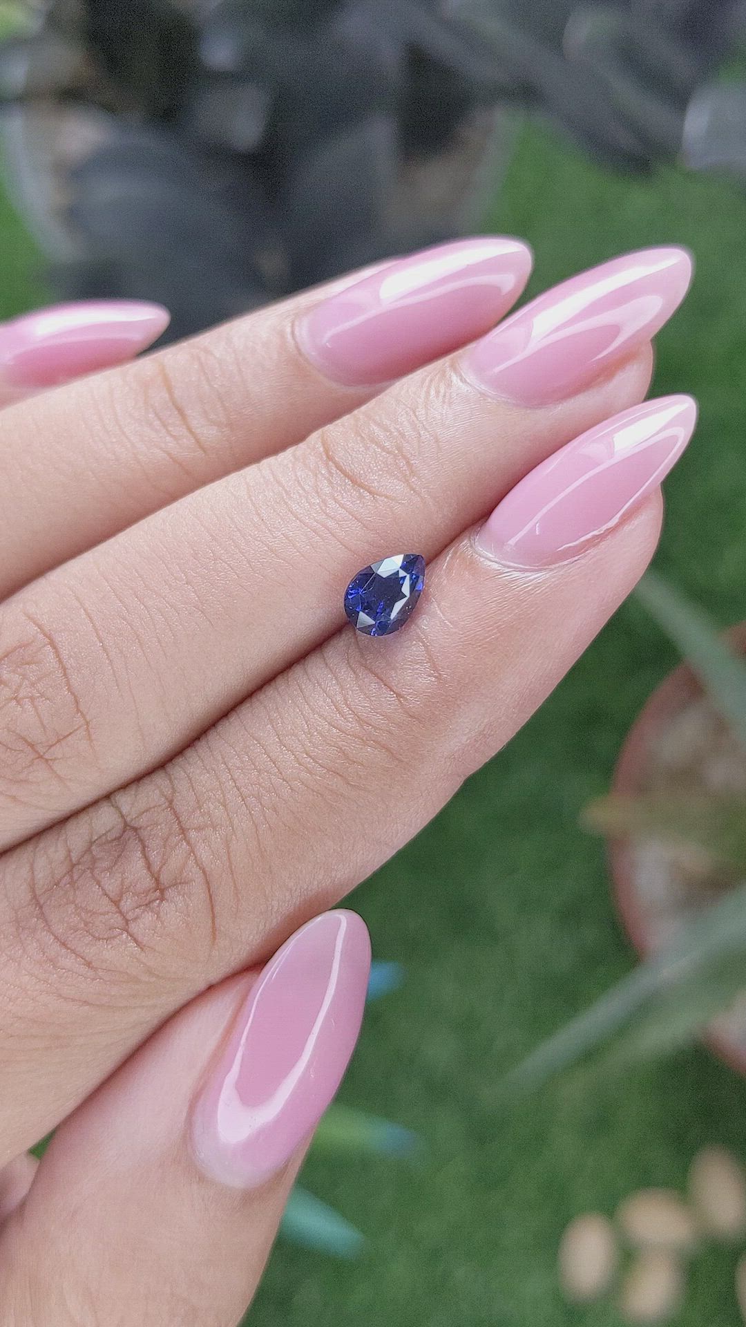 0.95 Ct. Blue Sapphire from Tanzania Size Video