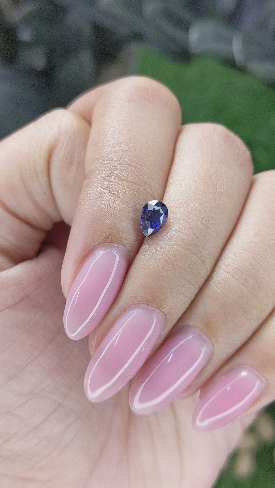 0.95 Ct. Blue Sapphire from Tanzania Size Video