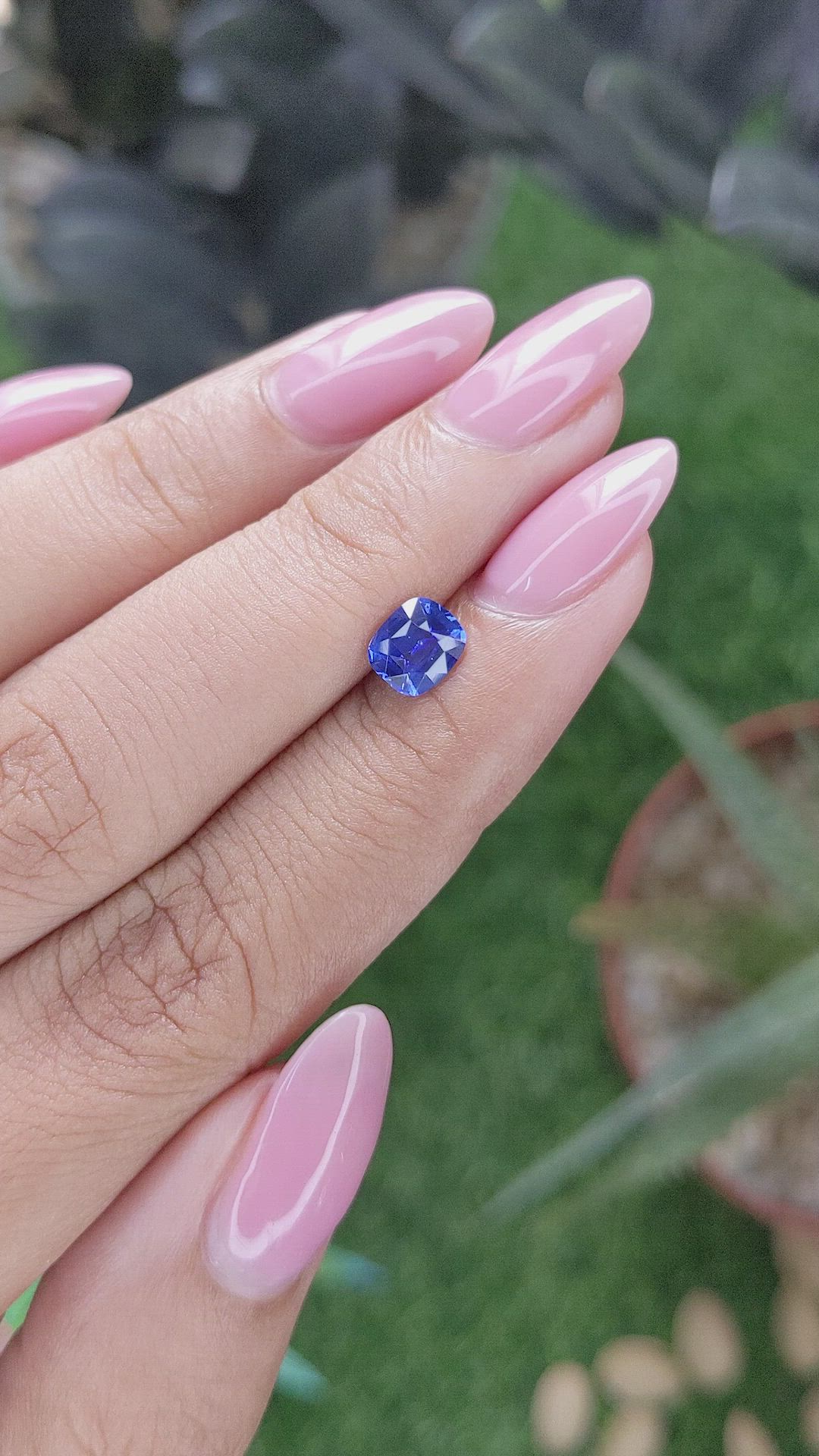0.97 Ct. Blue Sapphire from Tanzania Size Video