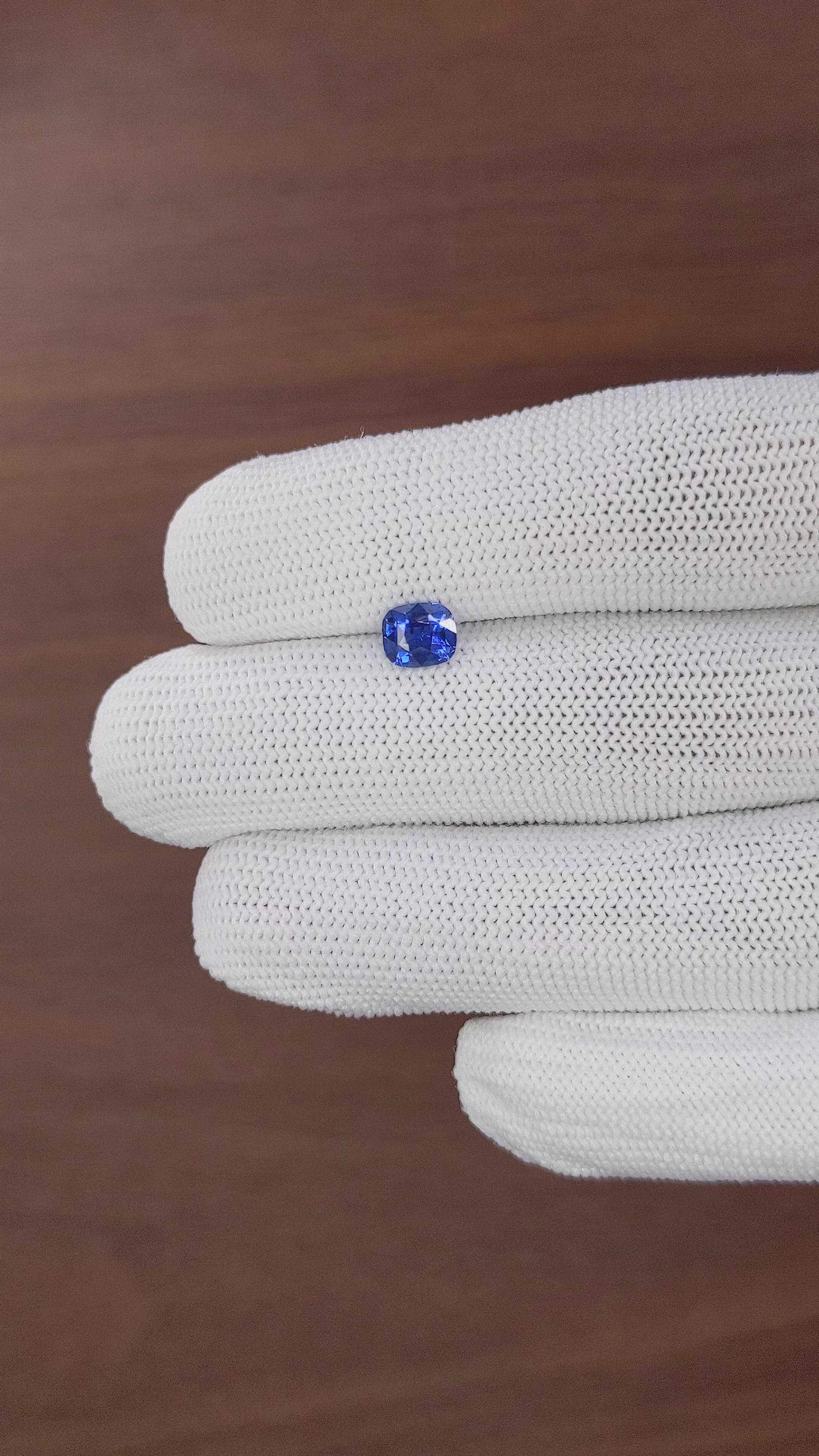 0.97 Ct. Blue Sapphire from Tanzania Size Video