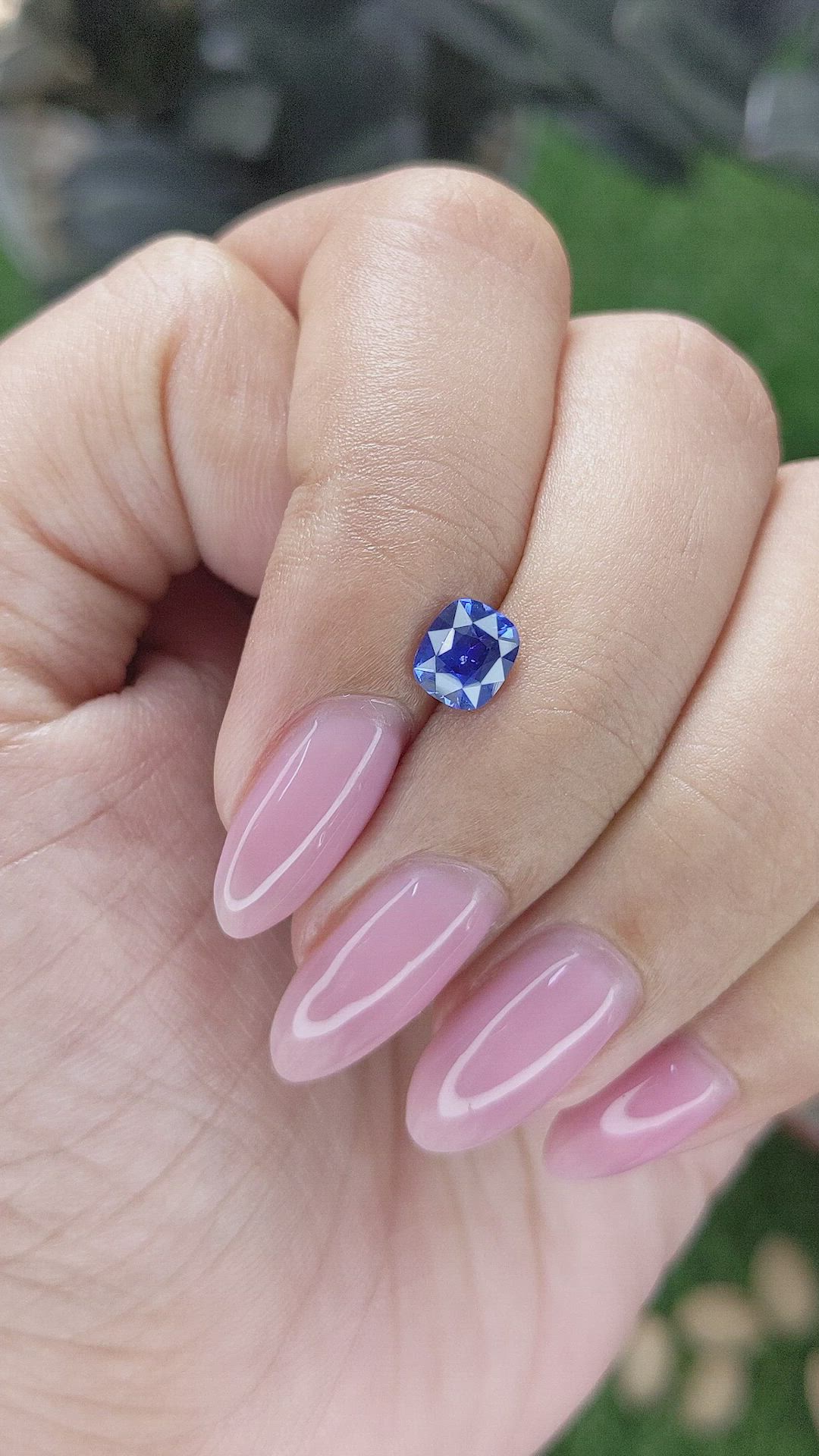 0.97 Ct. Blue Sapphire from Tanzania Size Video
