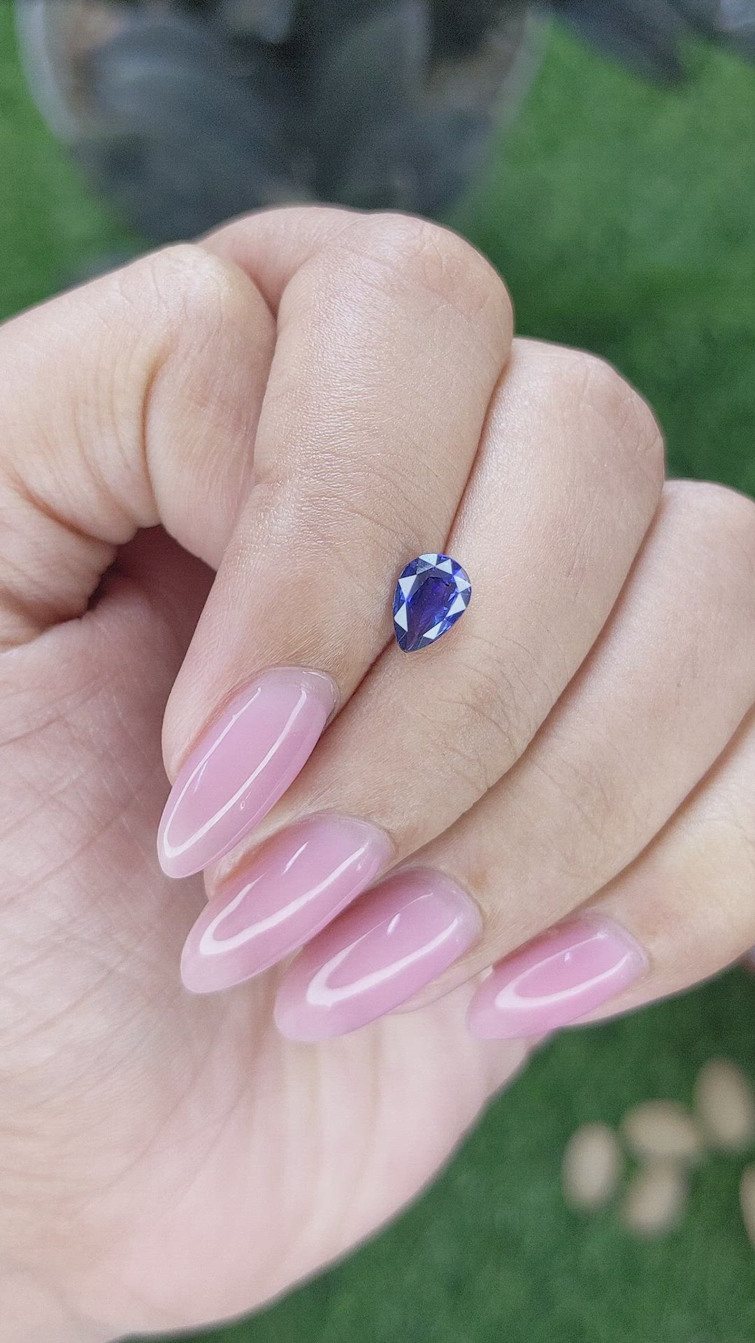 1.01 Ct. Blue Sapphire from Tanzania Size Video