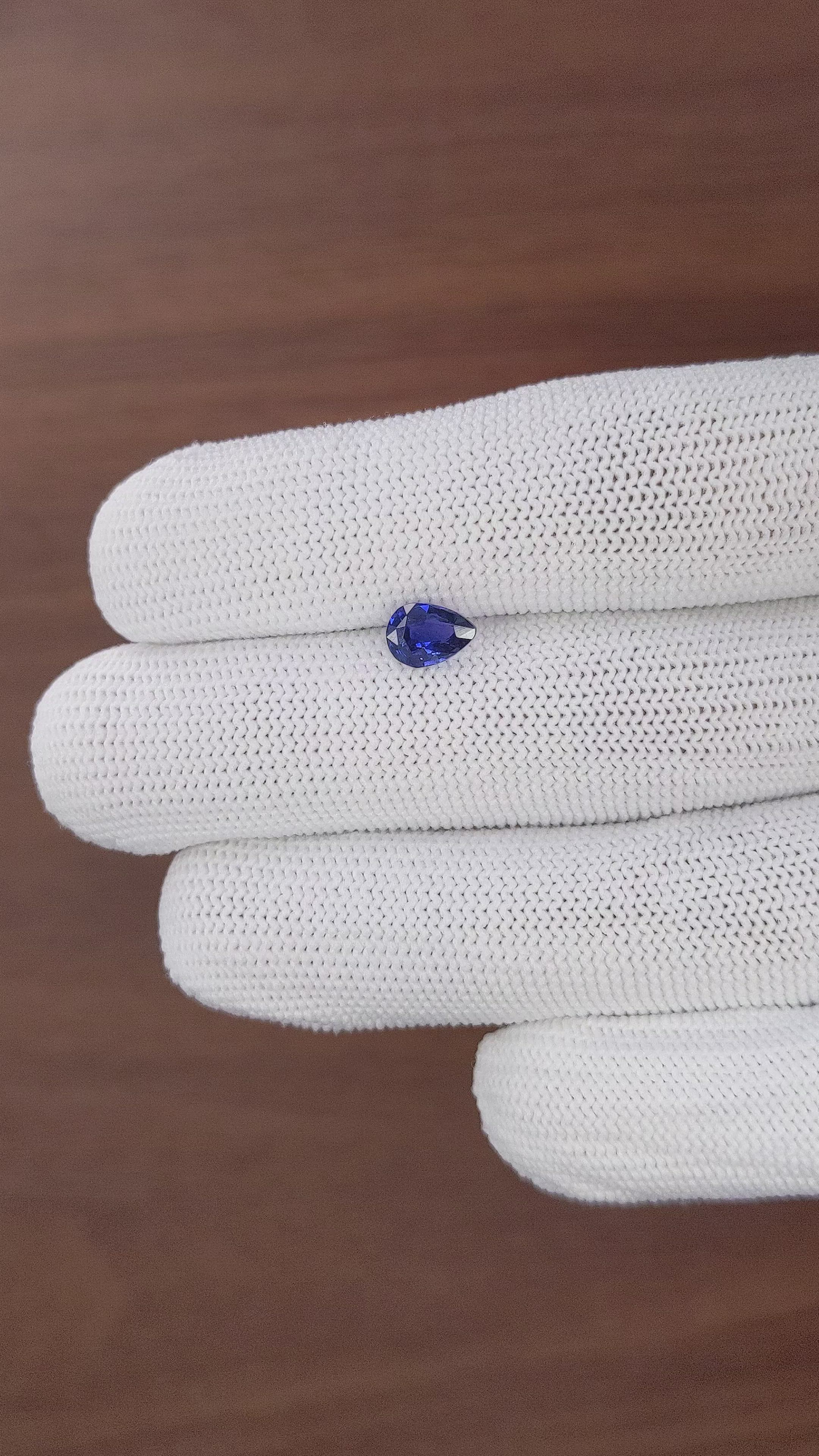 1.01 Ct. Blue Sapphire from Tanzania Size Video