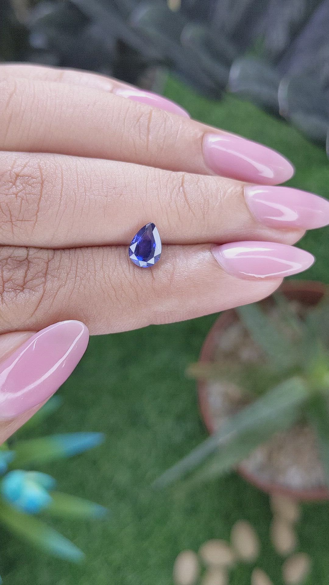 1.01 Ct. Blue Sapphire from Tanzania Size Video