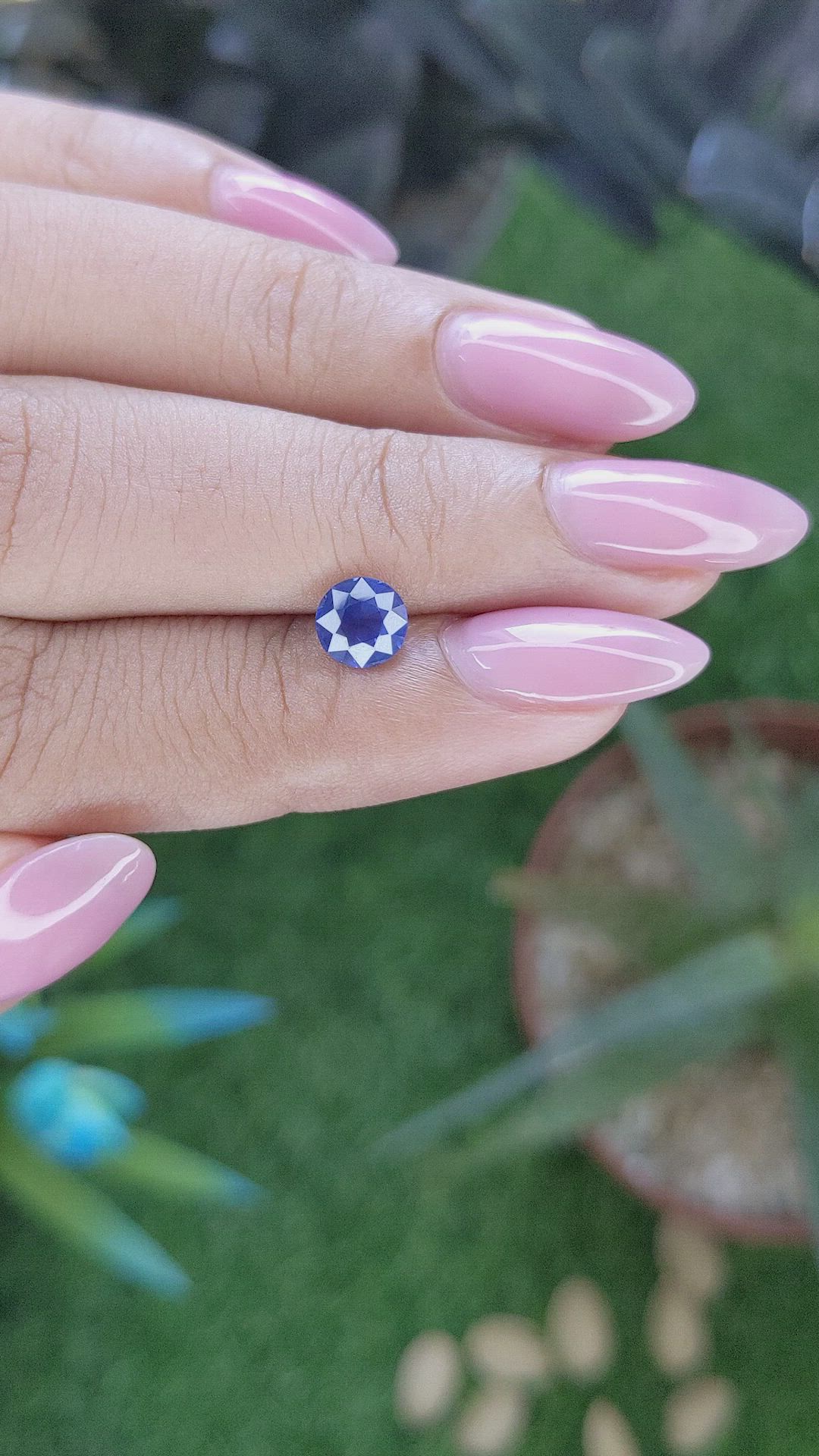1.05 Ct. Blue Sapphire from Tanzania Size Video