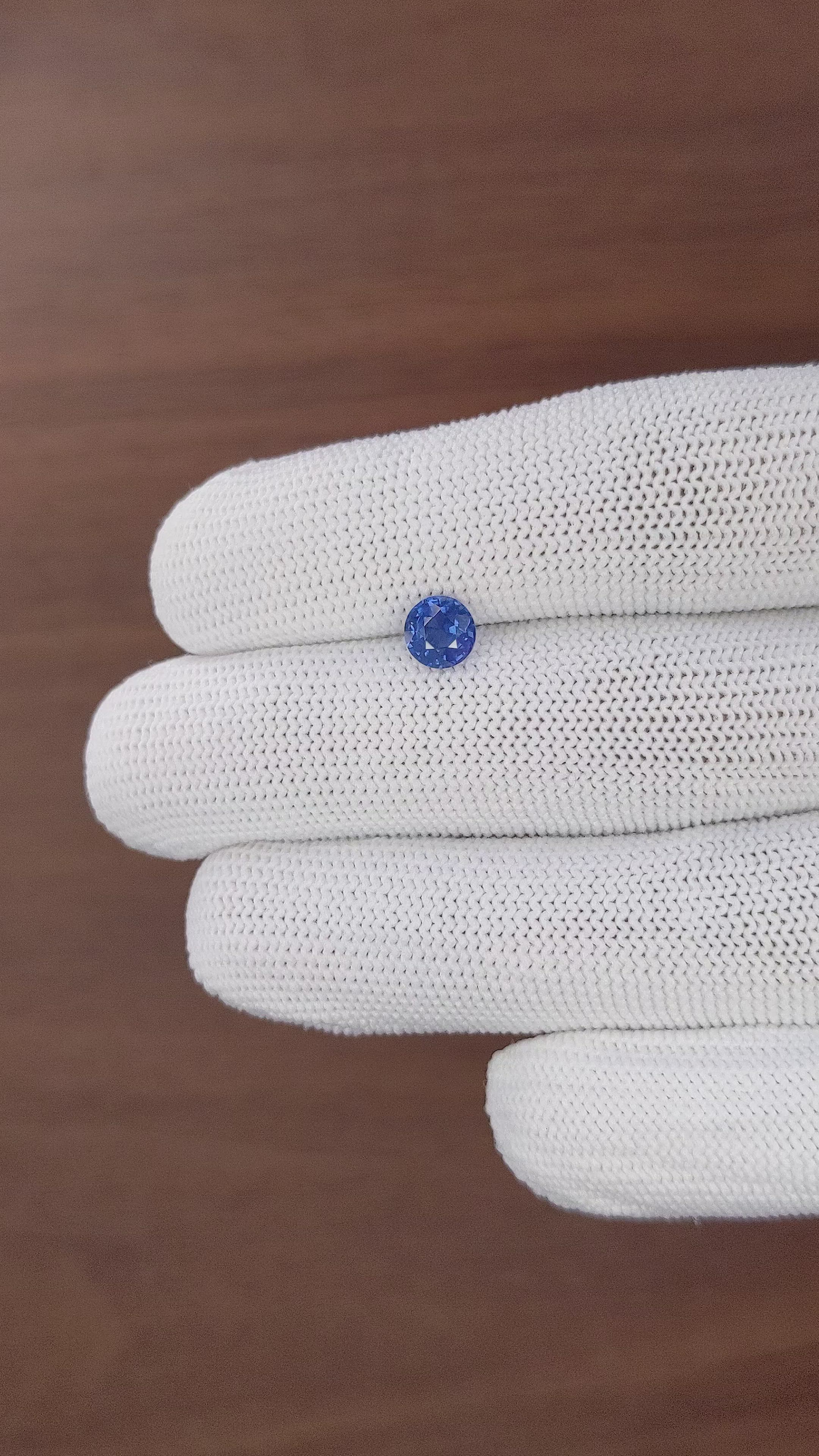 1.05 Ct. Blue Sapphire from Tanzania Size Video
