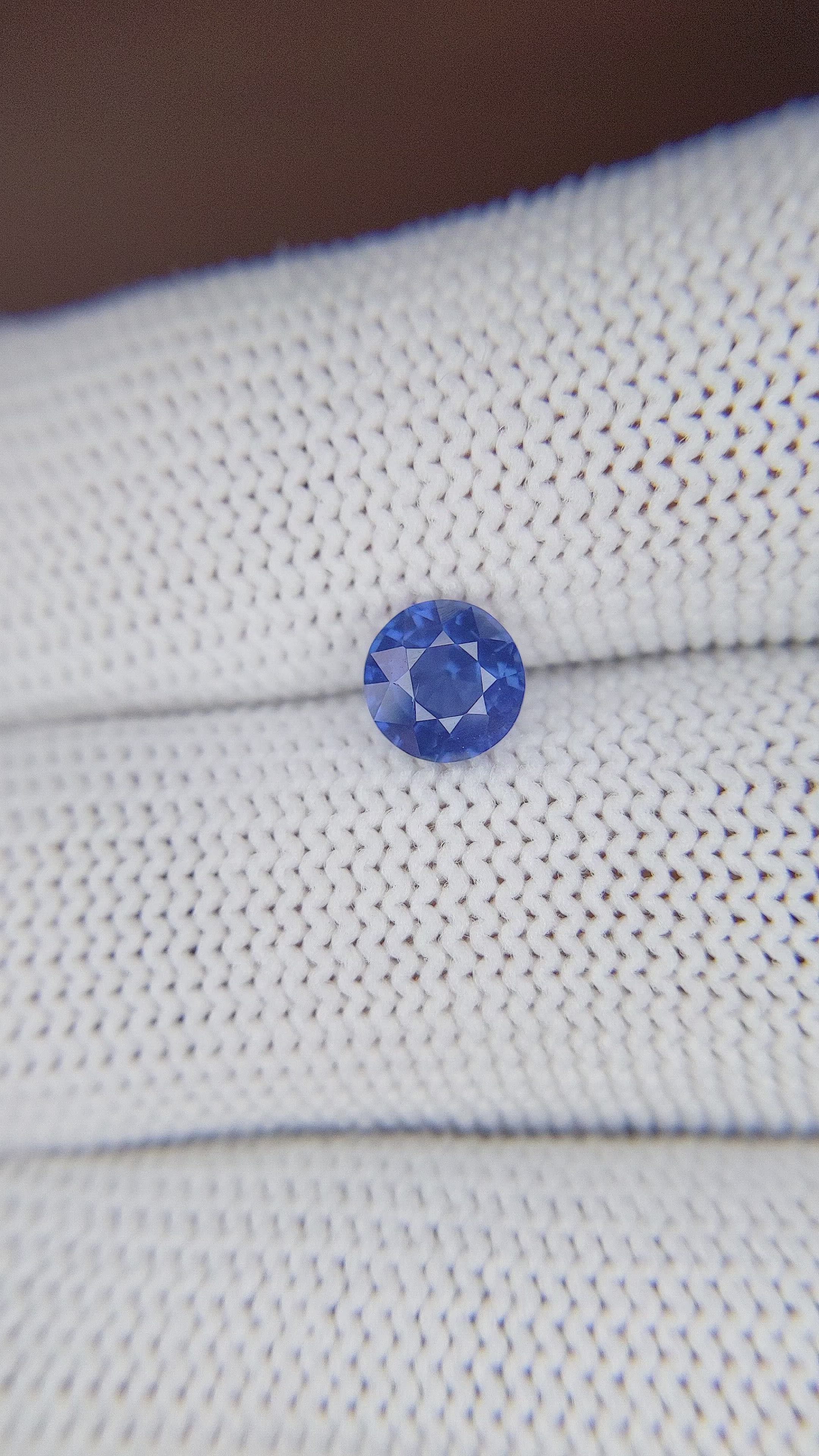 1.05 Ct. Blue Sapphire from Tanzania Size Video