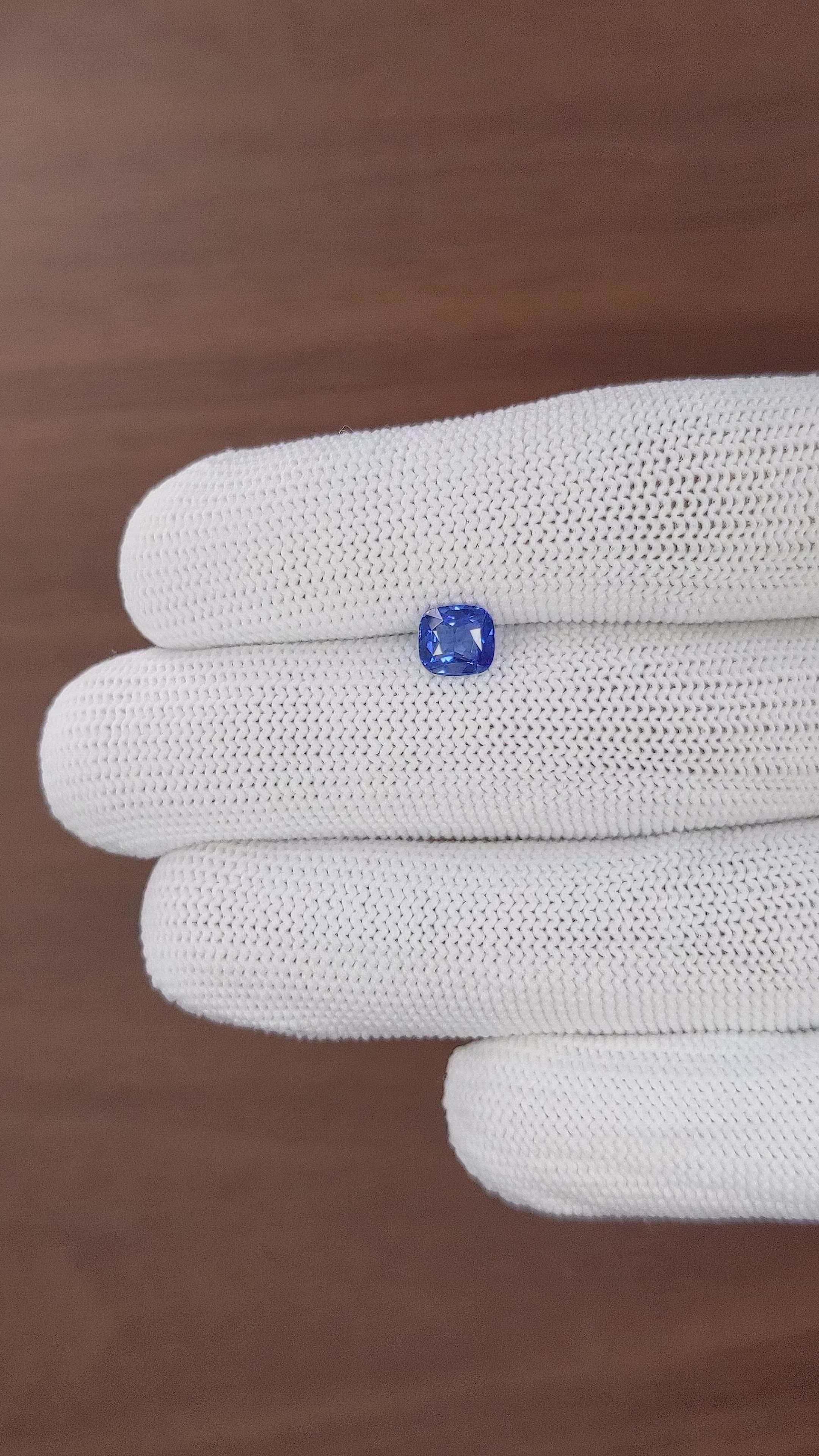 1.13 Ct. Blue Sapphire from Tanzania Size Video