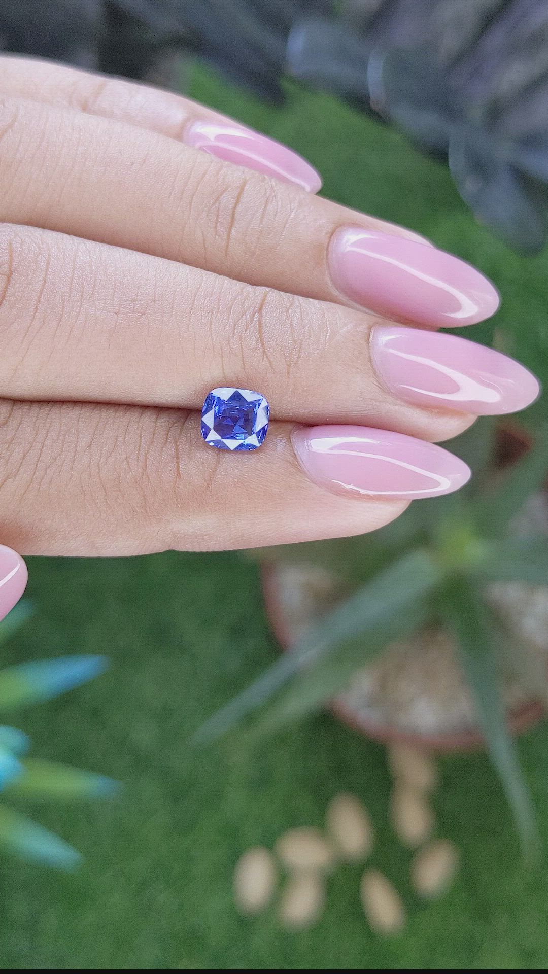 1.13 Ct. Blue Sapphire from Tanzania Size Video