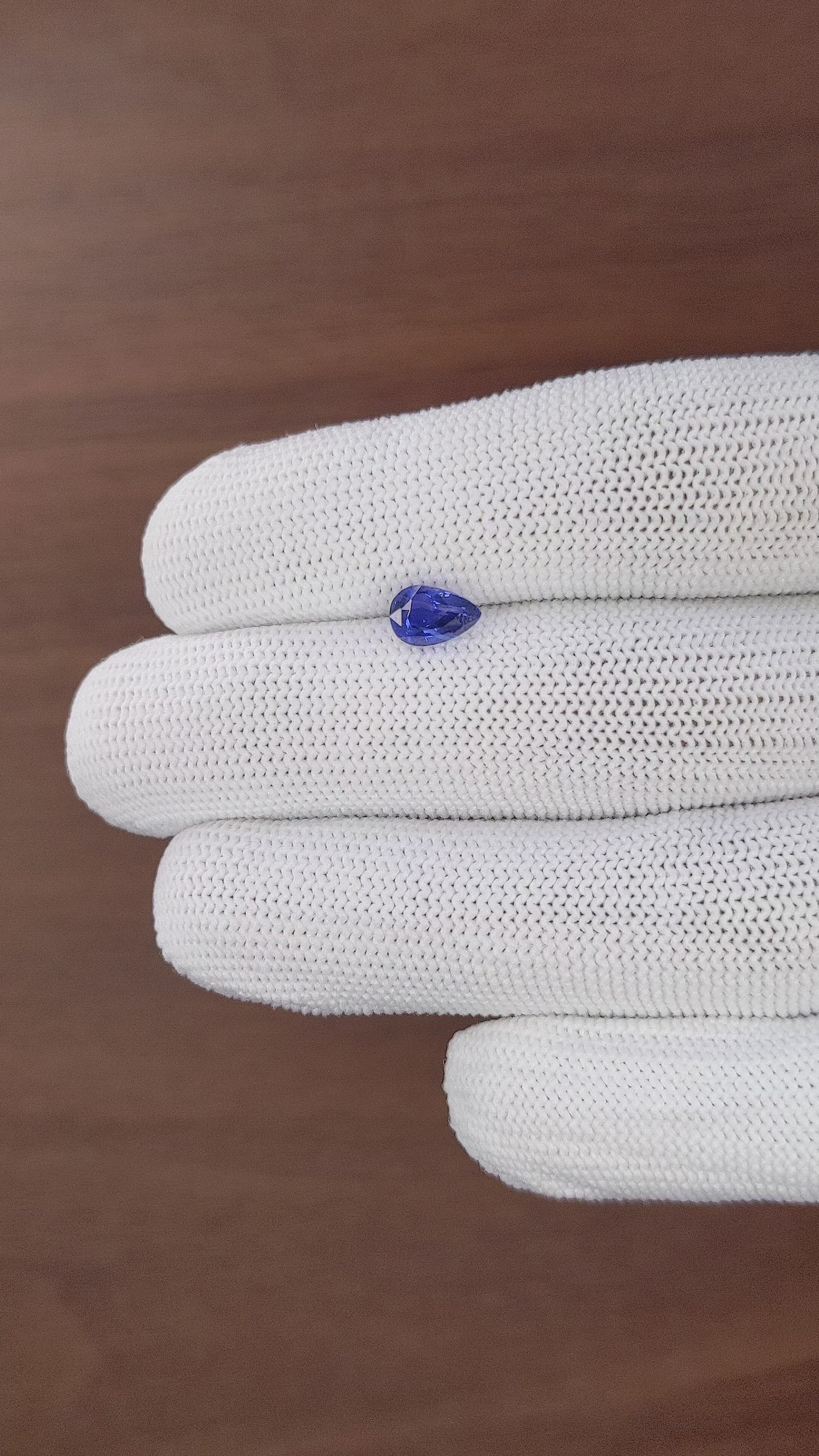 1.14 Ct. Blue Sapphire from Tanzania Size Video
