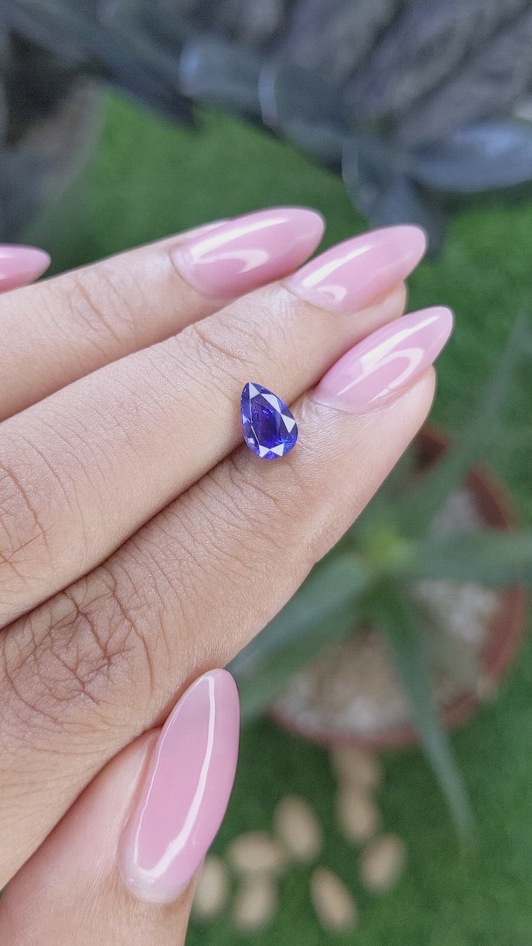 1.14 Ct. Blue Sapphire from Tanzania Size Video
