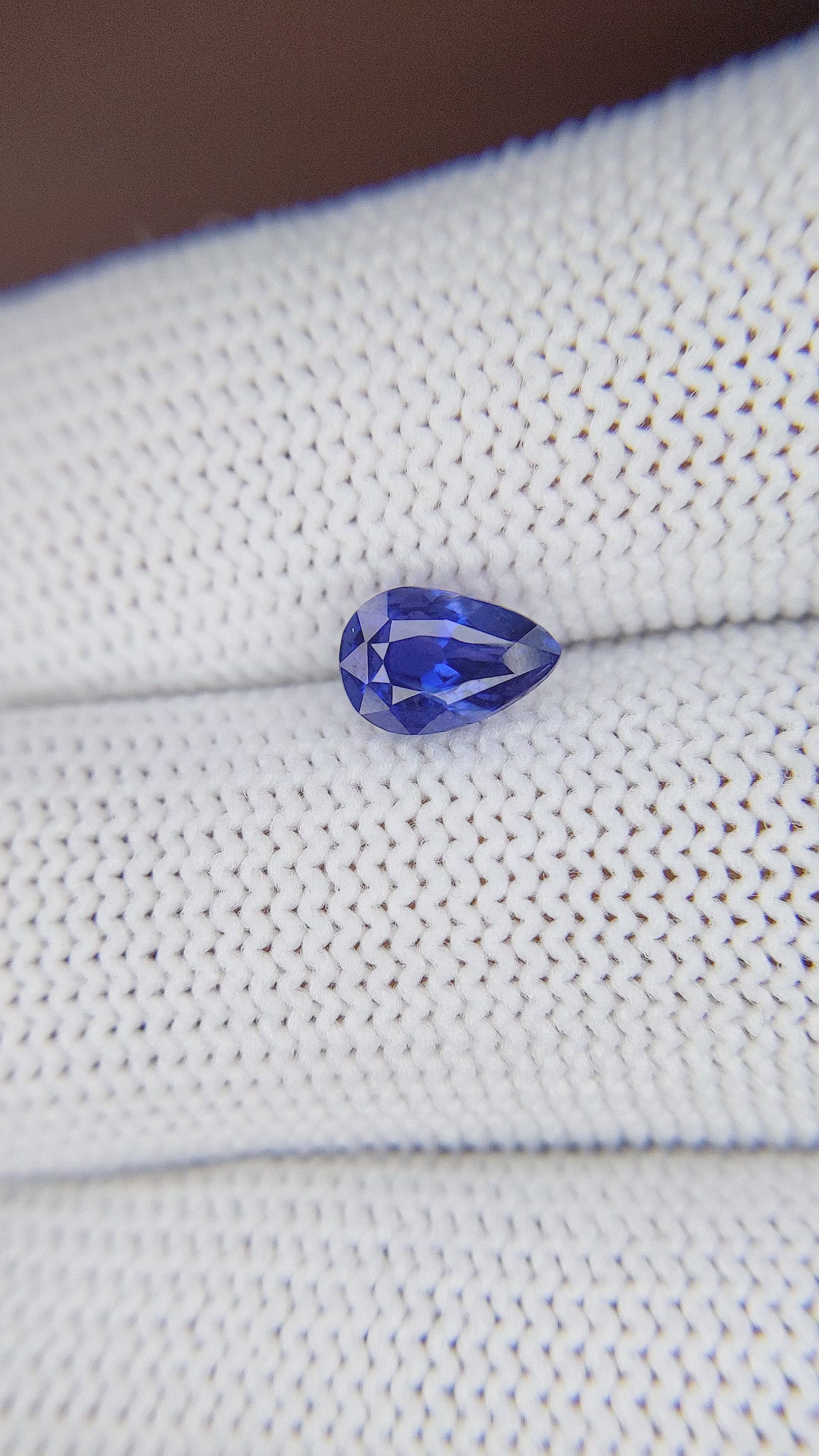 1.14 Ct. Blue Sapphire from Tanzania Size Video