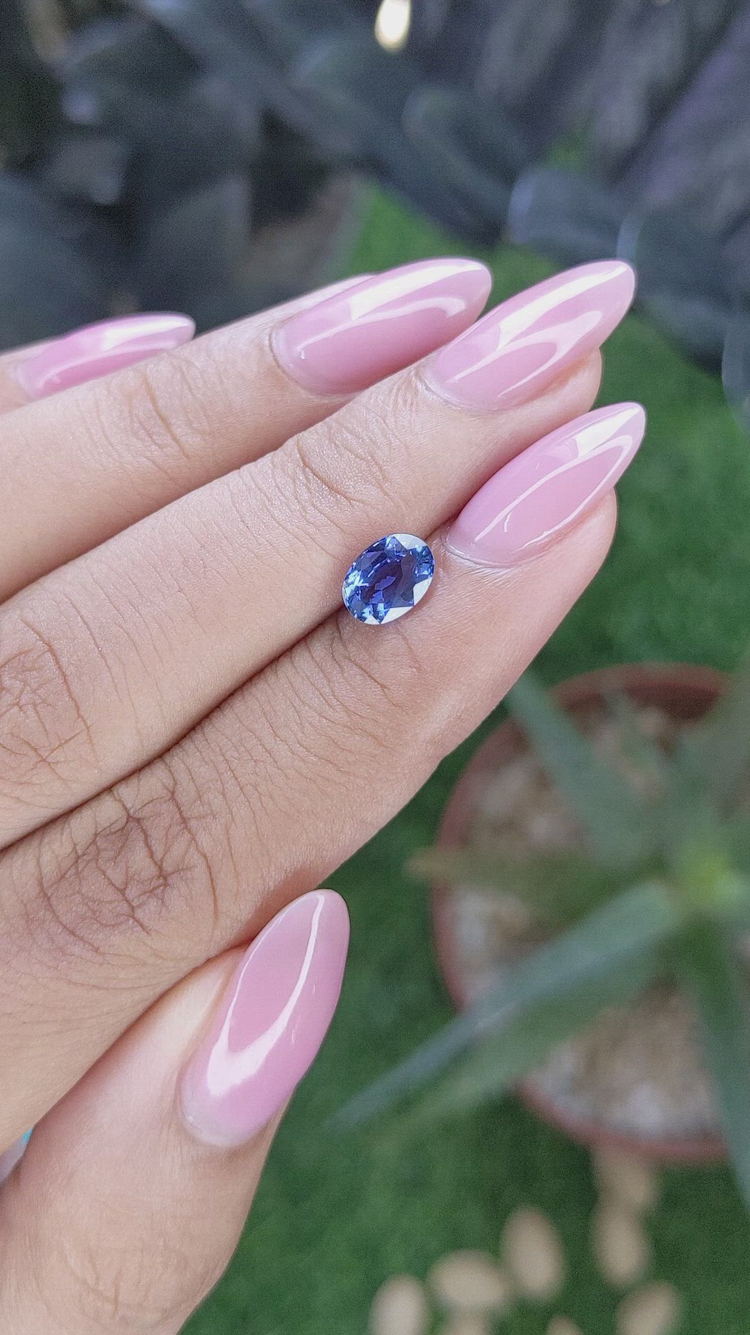 1.20 Ct. Blue Sapphire from Tanzania Size Video
