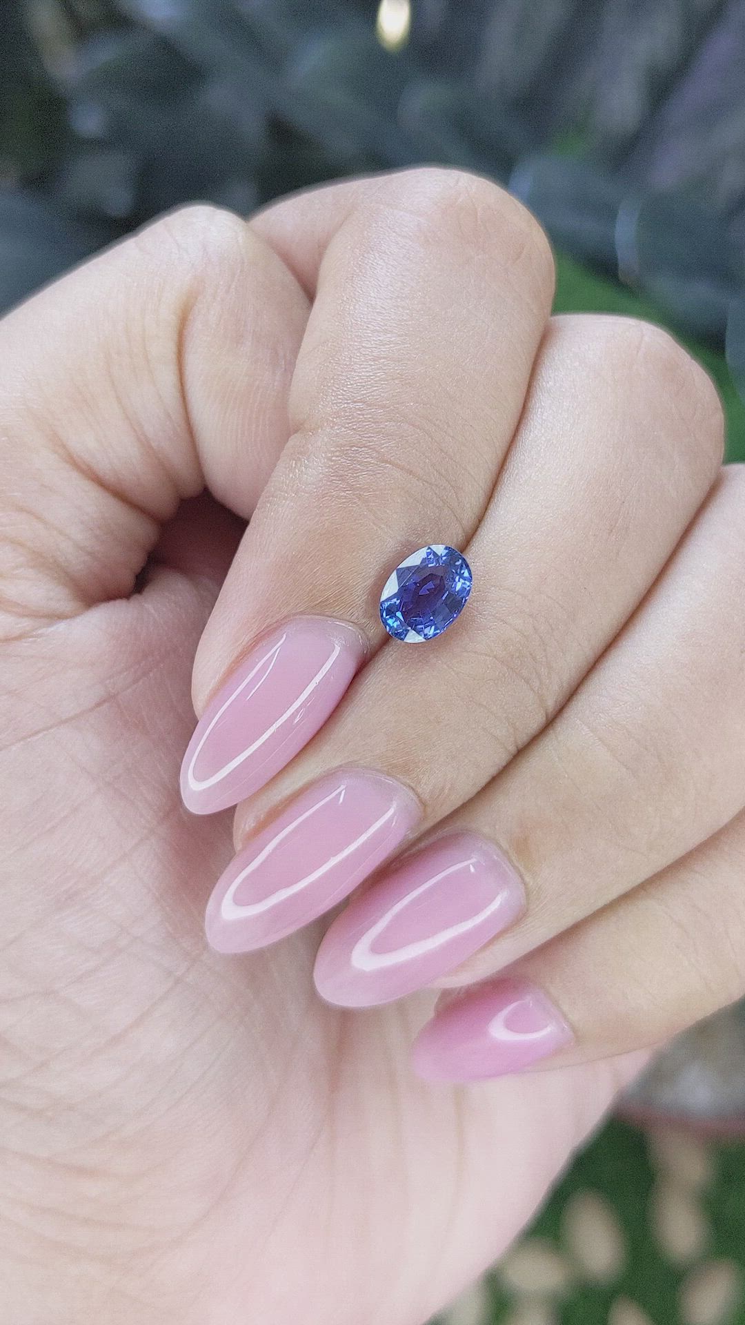 1.20 Ct. Blue Sapphire from Tanzania Size Video