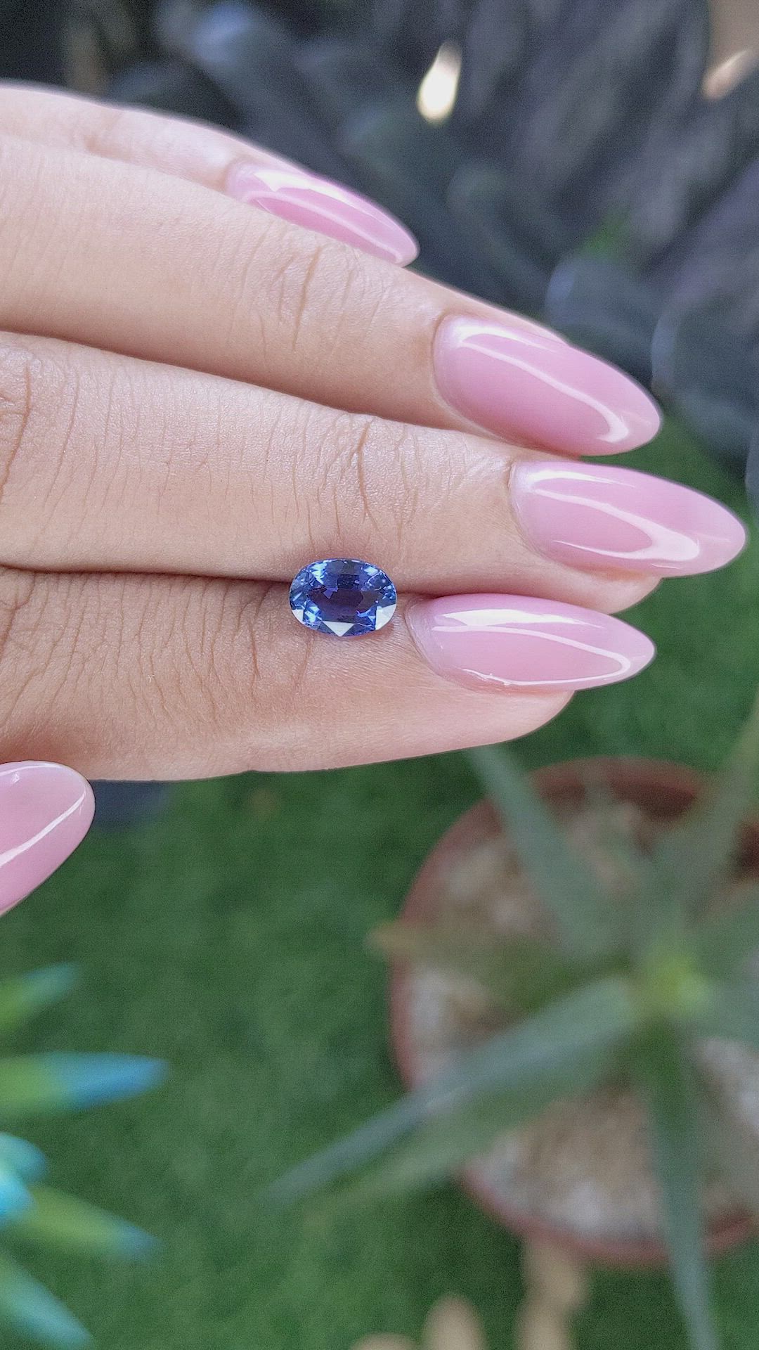 1.20 Ct. Blue Sapphire from Tanzania Size Video