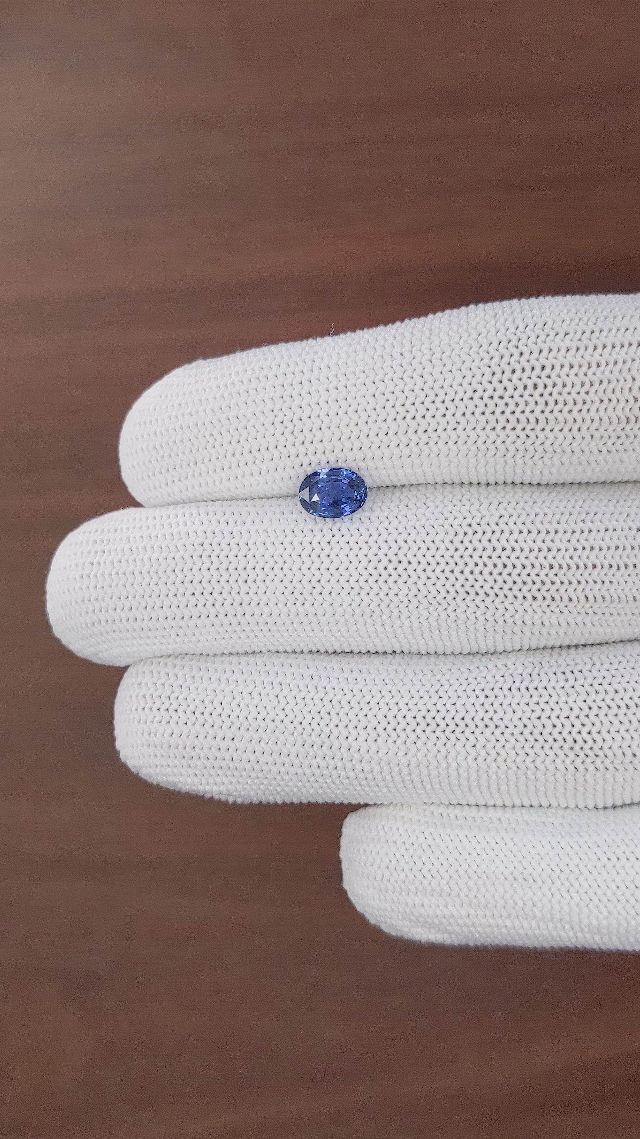 1.20 Ct. Blue Sapphire from Tanzania Size Video
