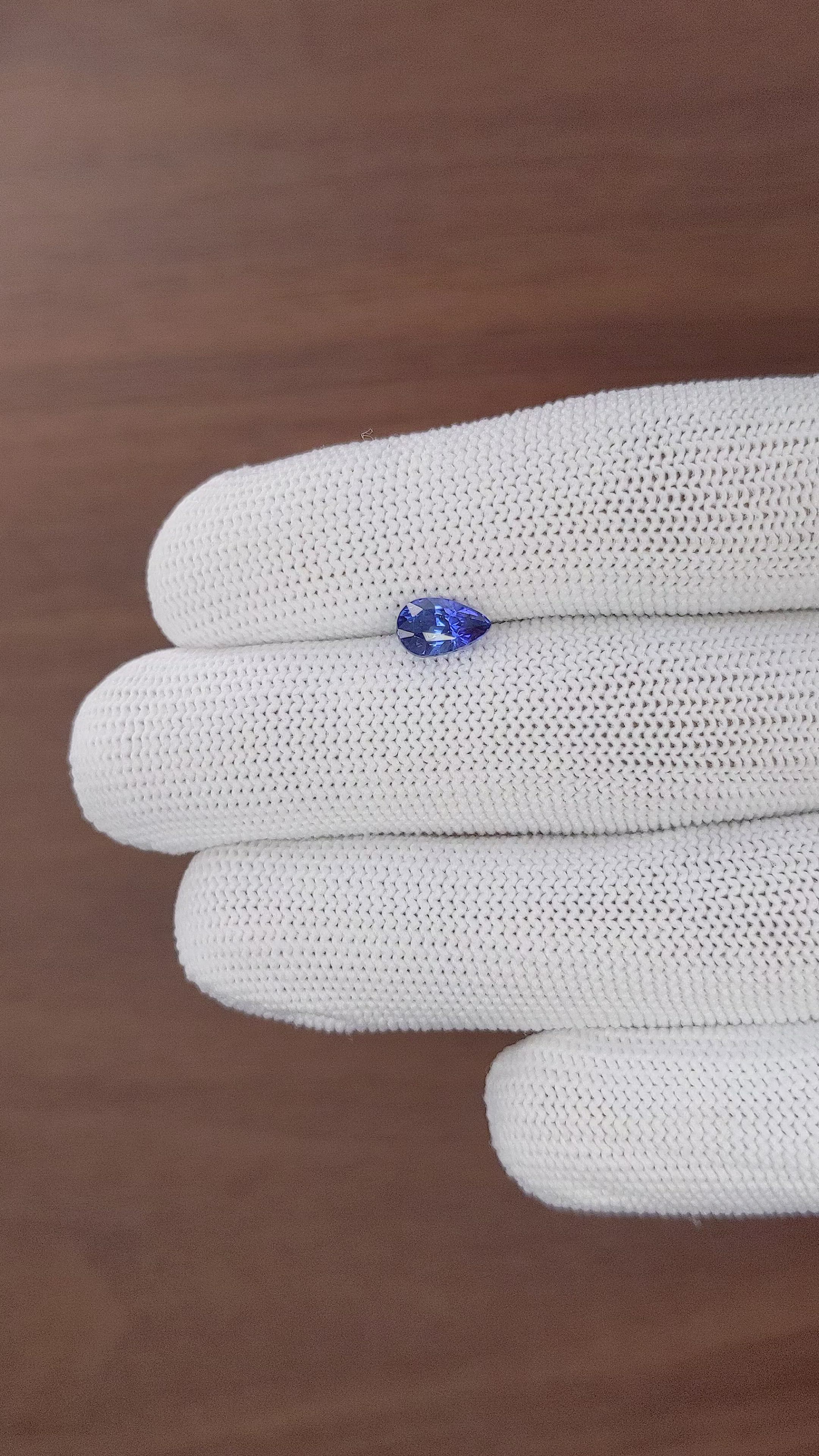 1.28 Ct. Blue Sapphire from Tanzania Size Video