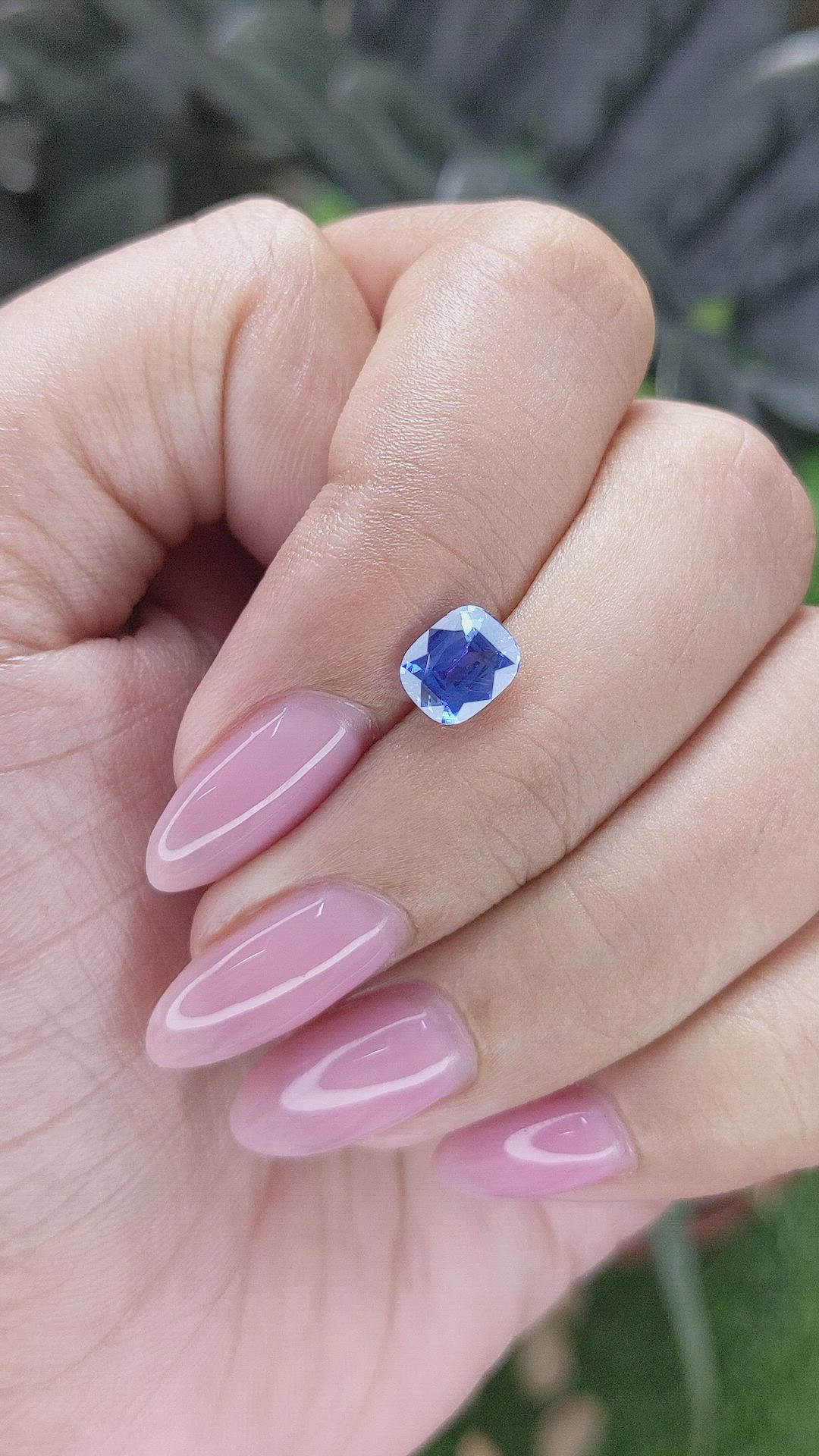 1.30 Ct. Blue Sapphire from Tanzania Size Video