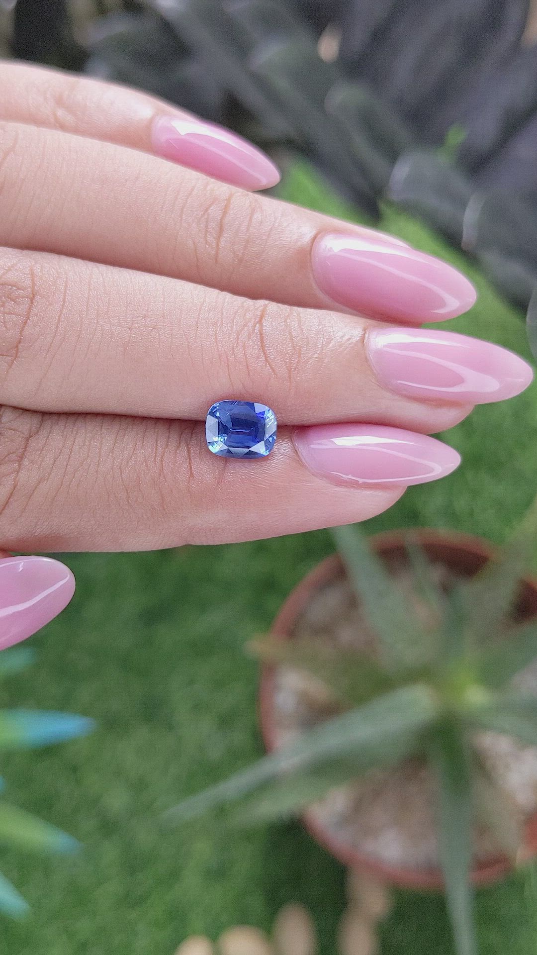 1.30 Ct. Blue Sapphire from Tanzania Size Video