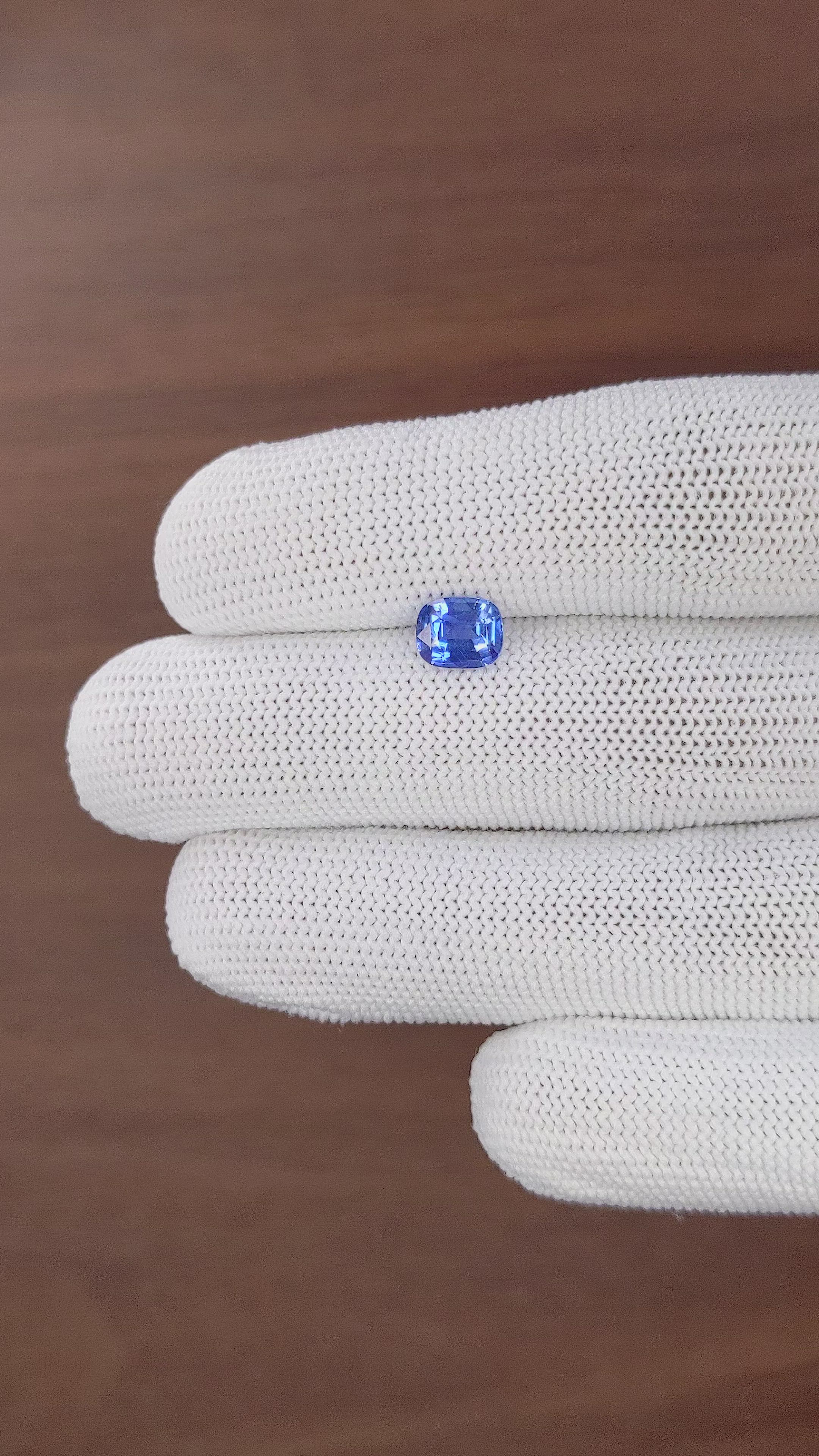 1.30 Ct. Blue Sapphire from Tanzania Size Video