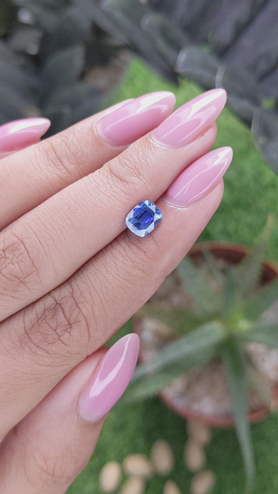 1.30 Ct. Blue Sapphire from Tanzania Size Video