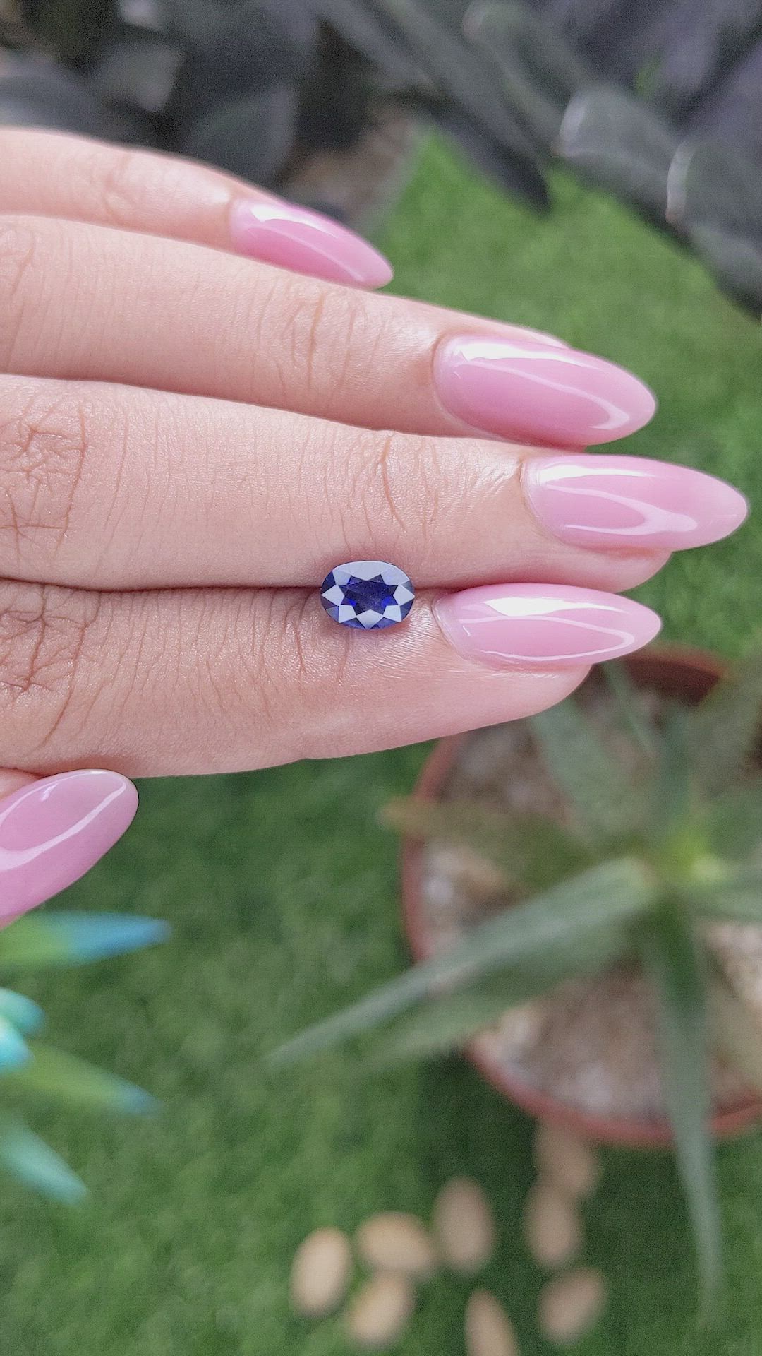 1.36 Ct. Blue Sapphire from Tanzania Size Video