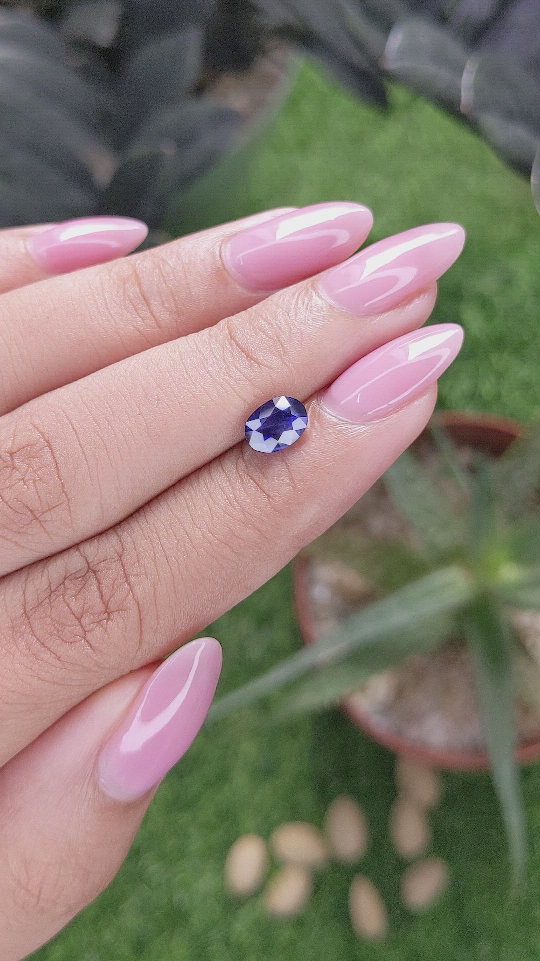 1.36 Ct. Blue Sapphire from Tanzania Size Video