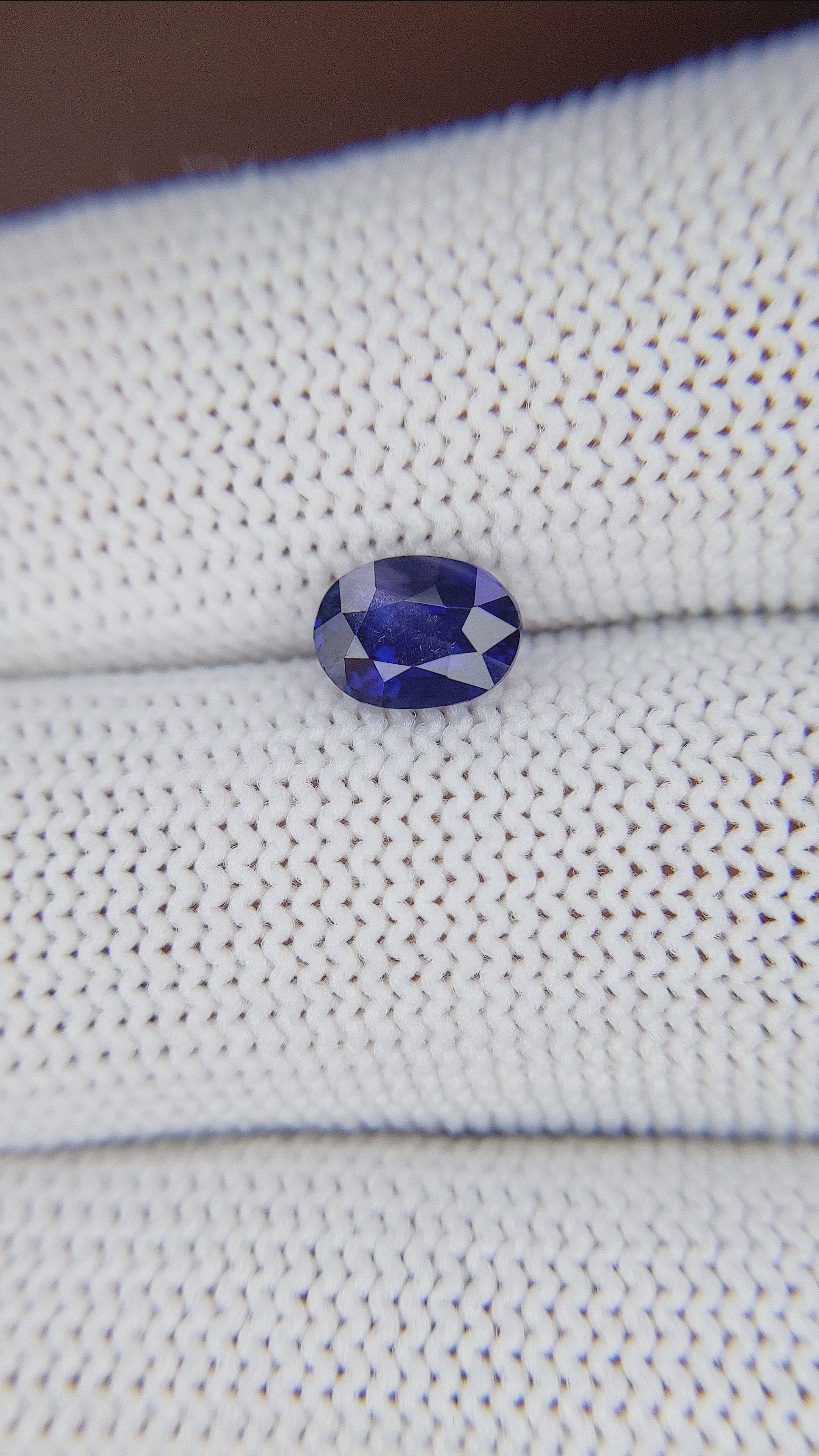 1.36 Ct. Blue Sapphire from Tanzania Size Video