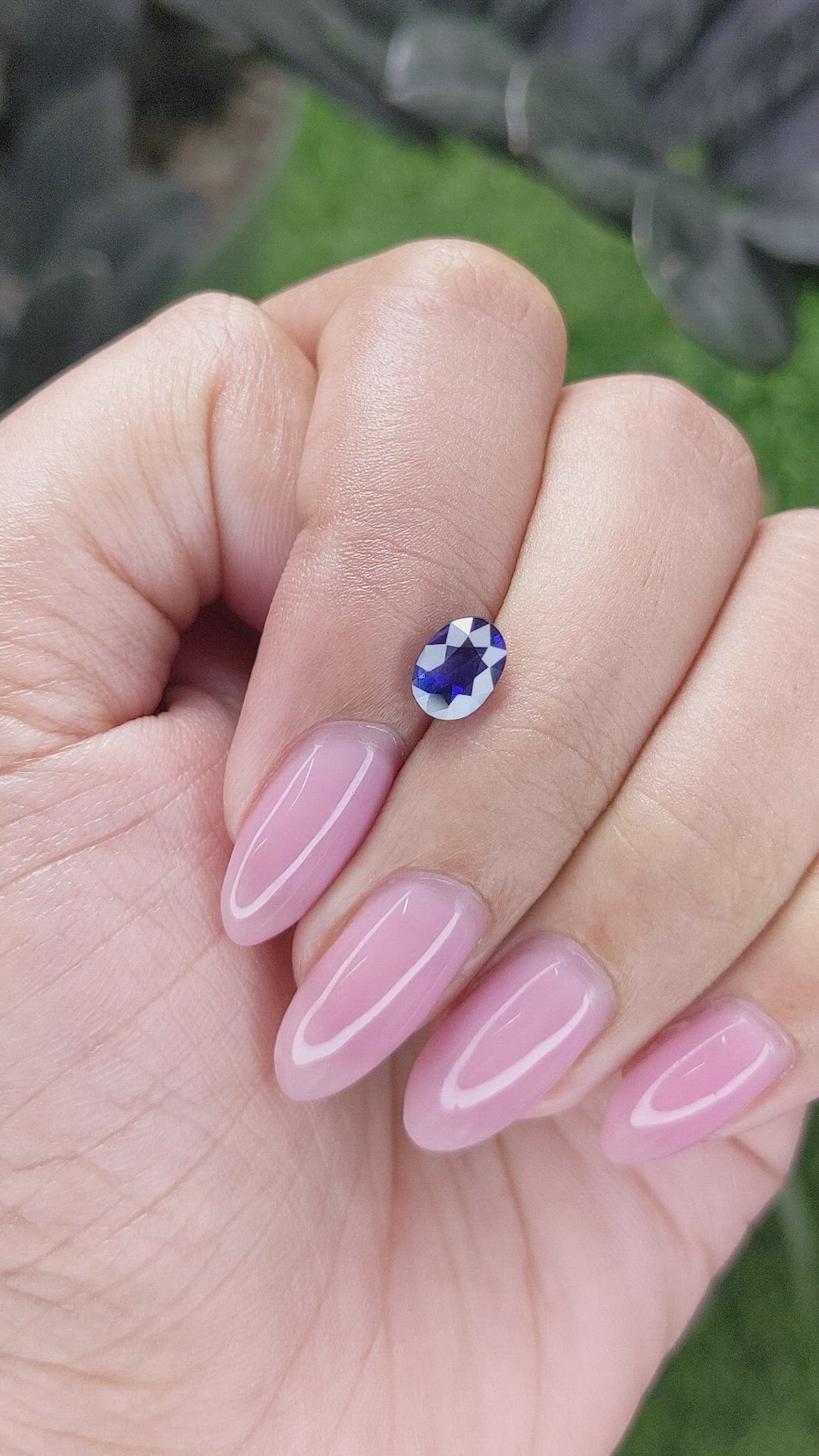 1.36 Ct. Blue Sapphire from Tanzania Size Video