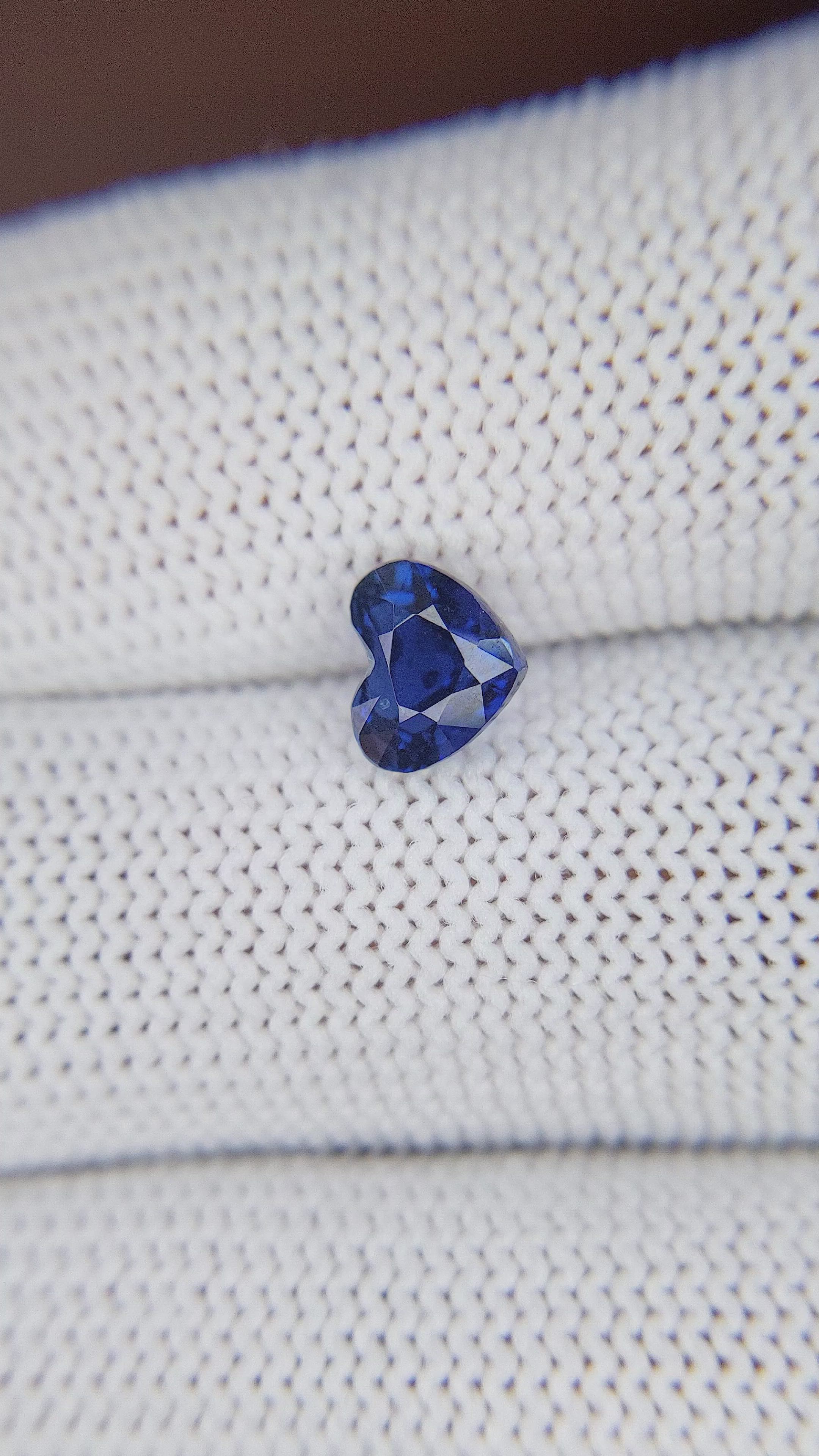 1.41 Ct. Blue Sapphire from Tanzania Size Video